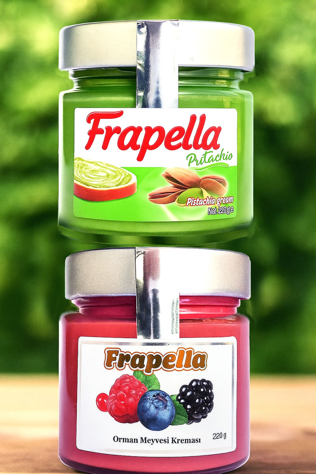 Frapella Orman Meyvesi ve %30 Antep Fıstık Kreması 2 Adet 220 Gr.