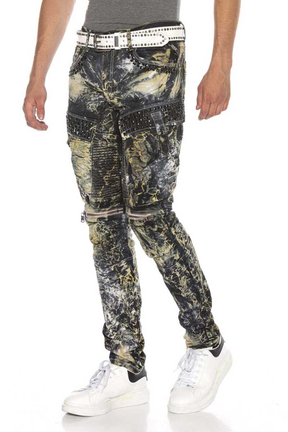 Cipo & Baxx Cd494 Rock Star Tarzda Motorcu Erkek Pantolon