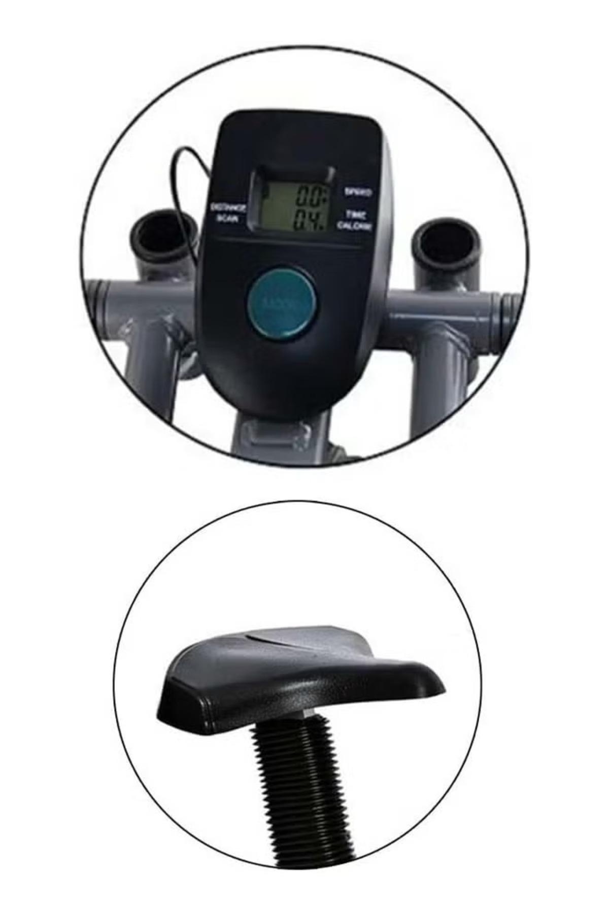 دراجة تمارين هوائية منزلية لكامل الجسم شاشة Lcd، مقاومة متعددة، تدعم حتى 120كجم