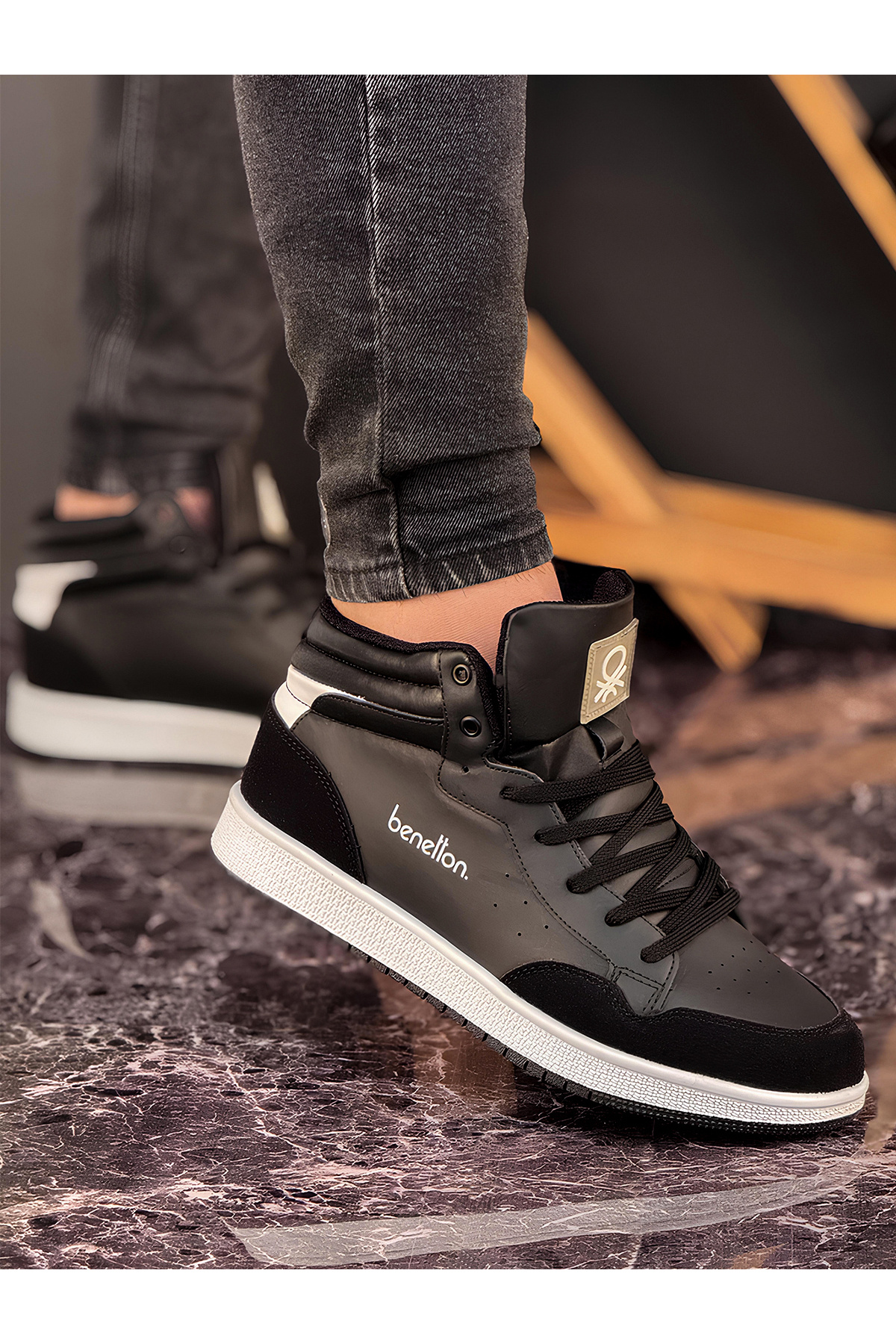 بنتون کفش کتانی راحتی مردانه کد ۳۰۸۶۹