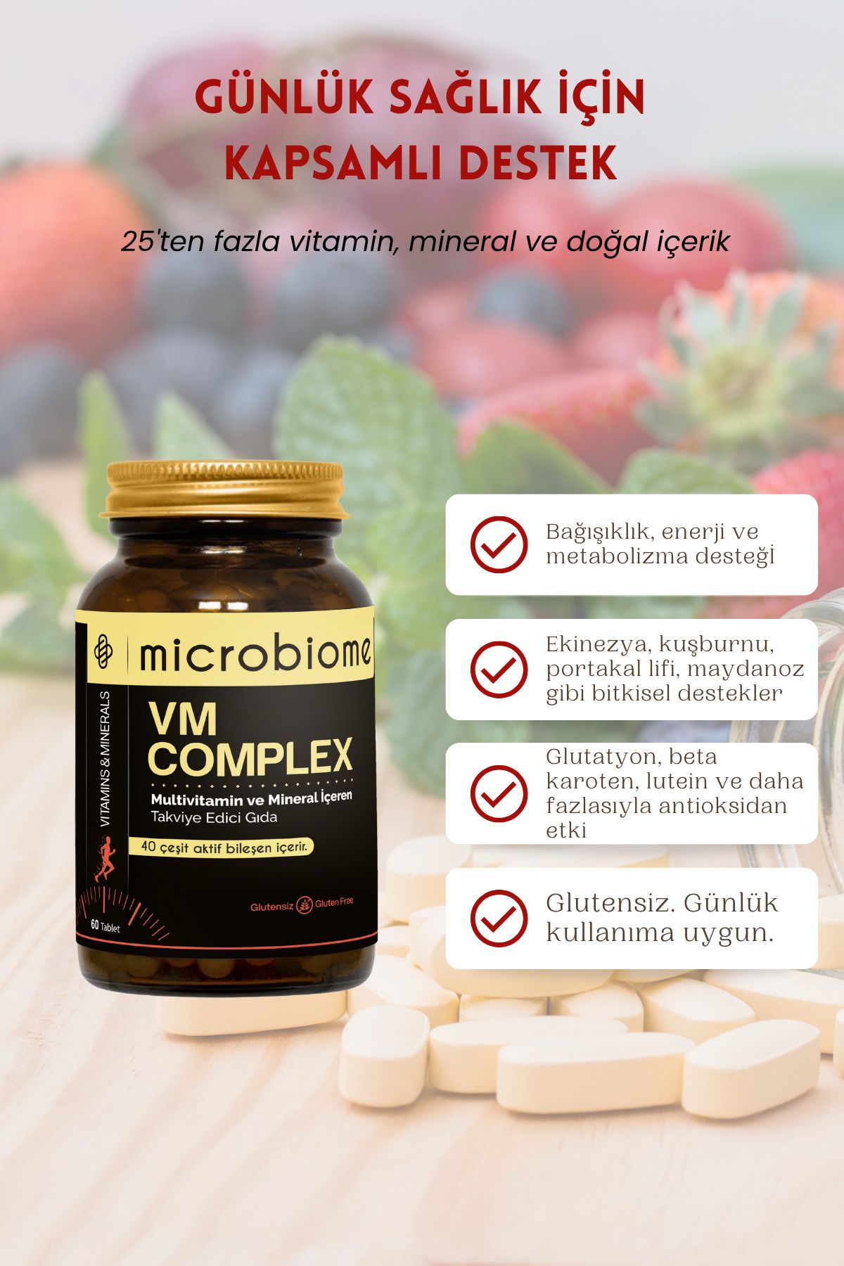 Microbiome-Vm Complex – Powerful Multivitamin & Antioxidant Formula 60 Tablets 5