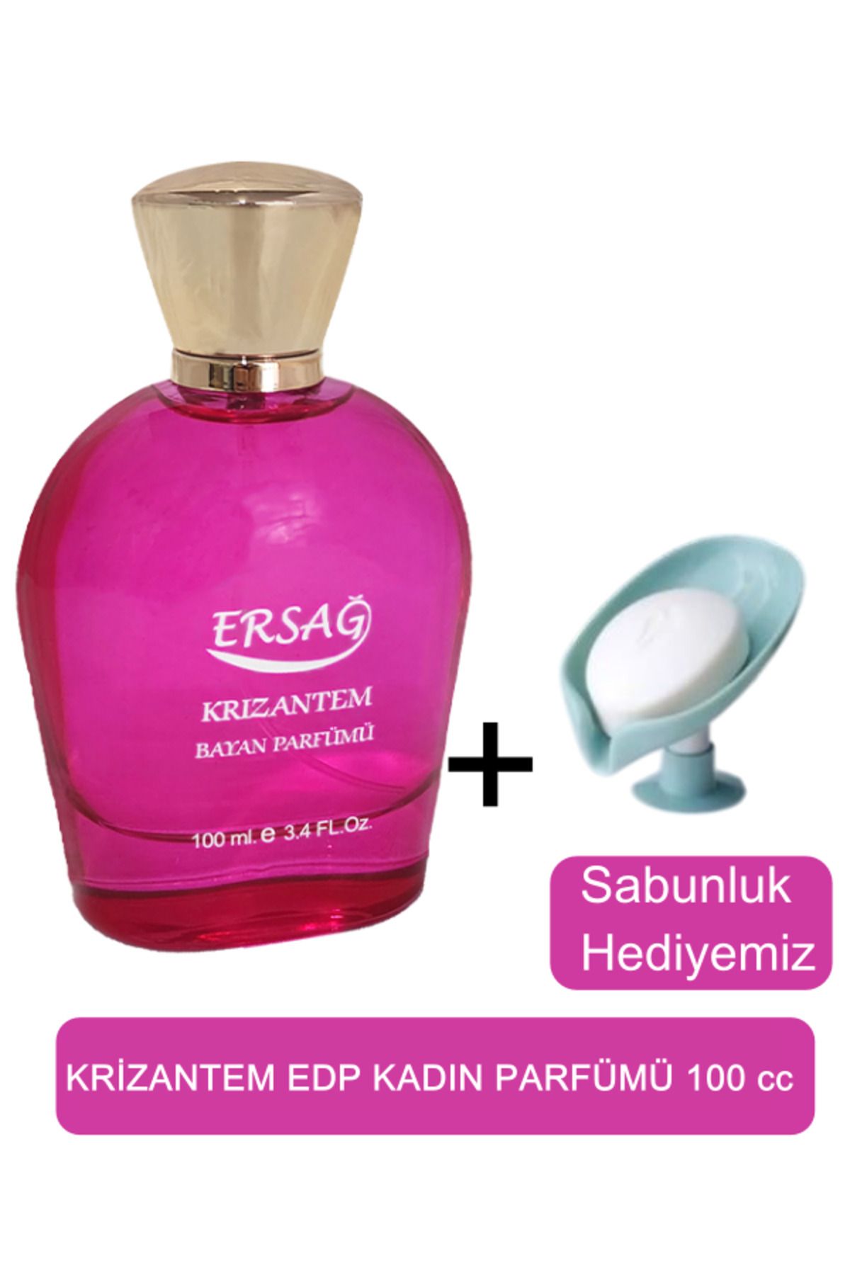 Ersağ Krizantem Kadın Parfüm 100cc - Sabunluk Hediyemiz 5001-07