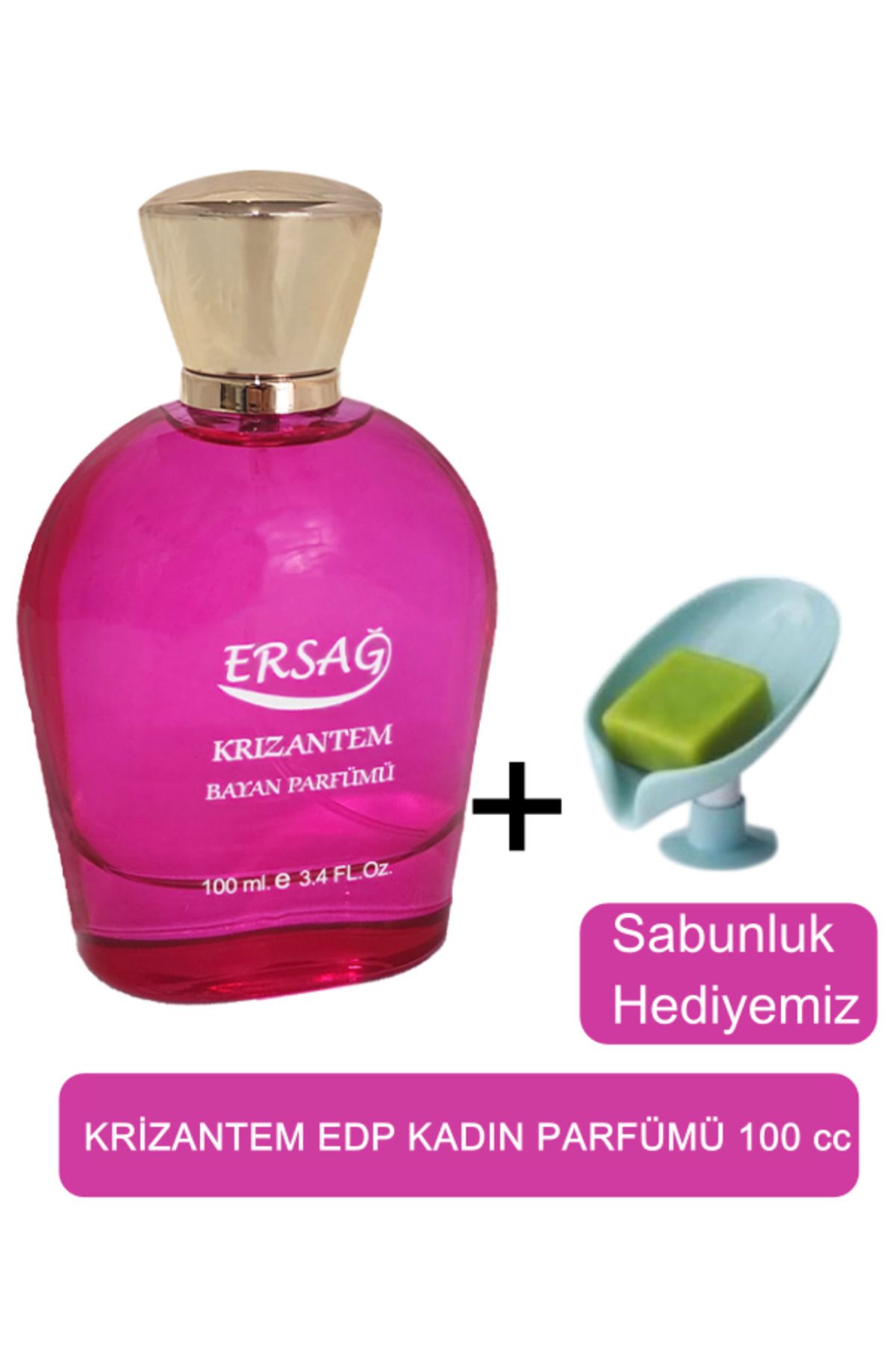 Ersağ Krizantem Kadın Parfüm 100cc - Sabunluk Hediyemiz 5001-02