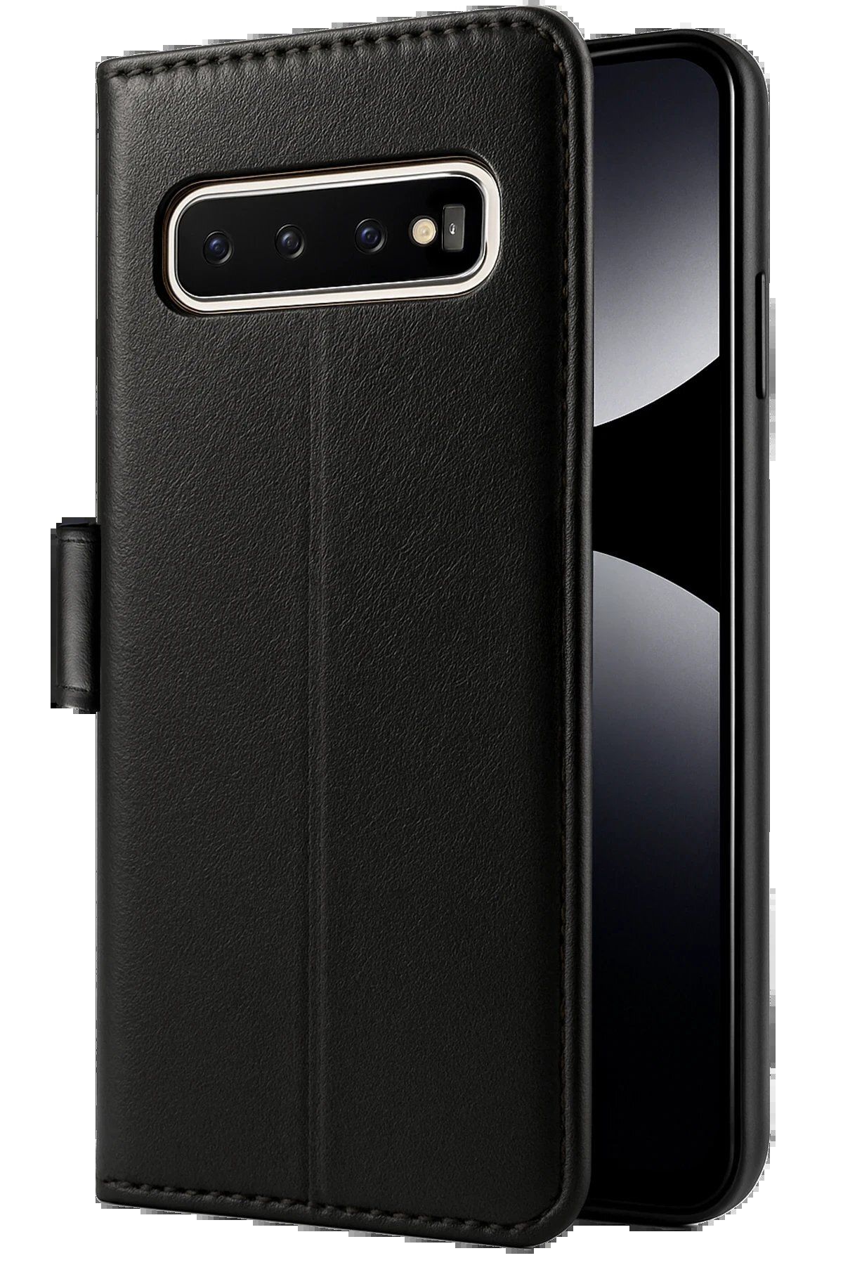 Toptan Bulurum Samsung Galaxy S10 Plus Trend S Plus Kapaklı Kılıf - Siyah