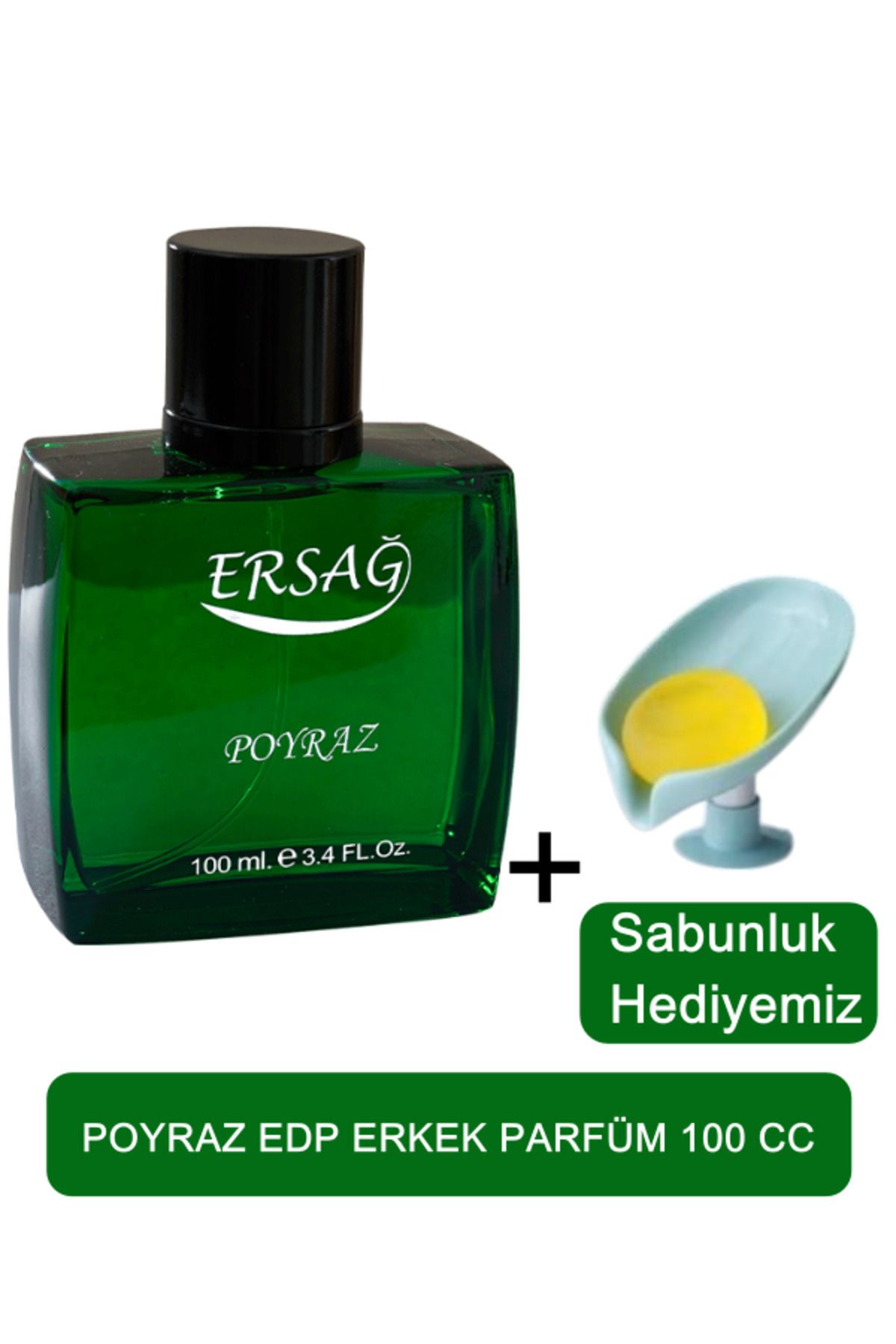 Ersağ Poyraz Erkek Parfüm 100cc - Sabunluk Hediyemiz 1001-06