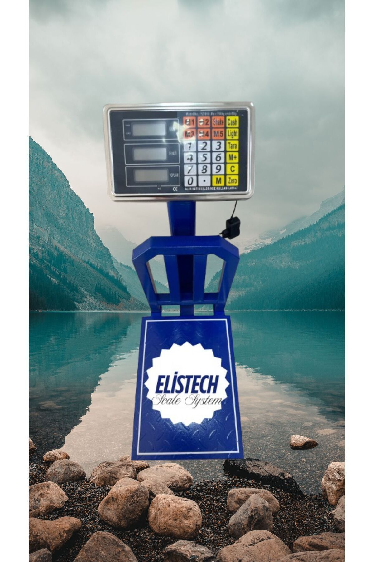 SUPER JVS 150 Kg-50gr Hassasiyetli Korumalı Bariyerli Dijital Elektronik Terazi Kantar Şarjlı Katlanabilir