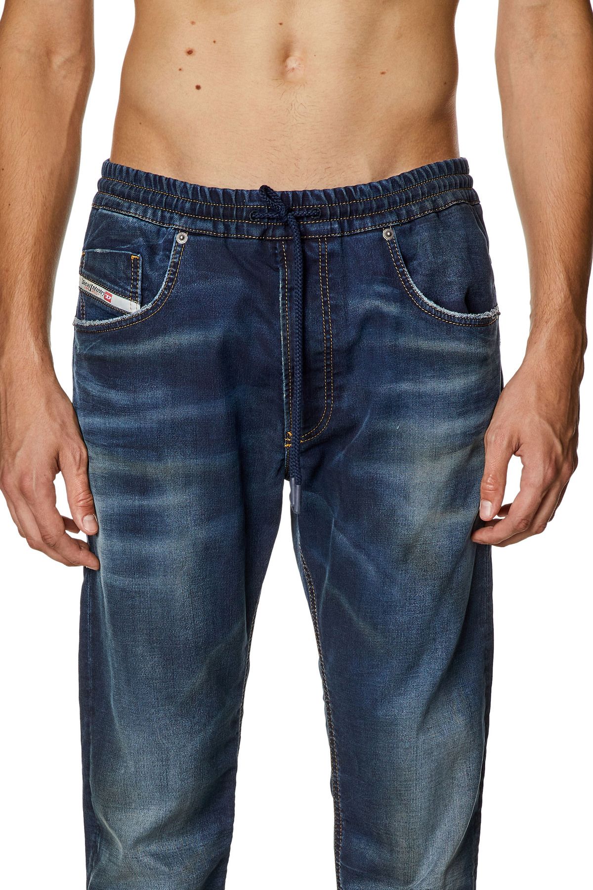 شلوار جین مردانه ژان آبی تیره 2030 D KROOLEY JOGG Diesel