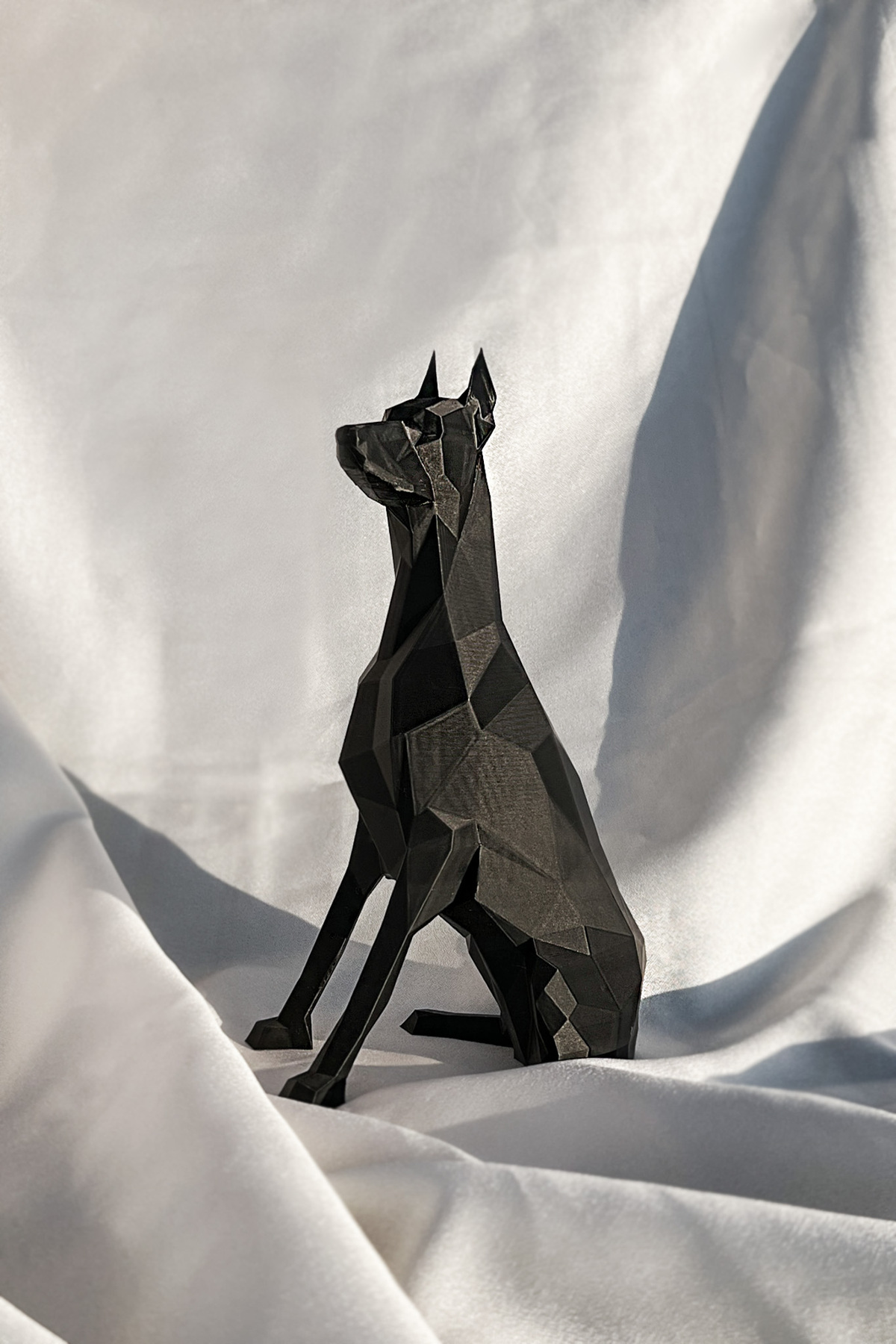 MİLSO Modern Tasarım Köpek Heykeli - Doberman 25 cm - Fiyatı