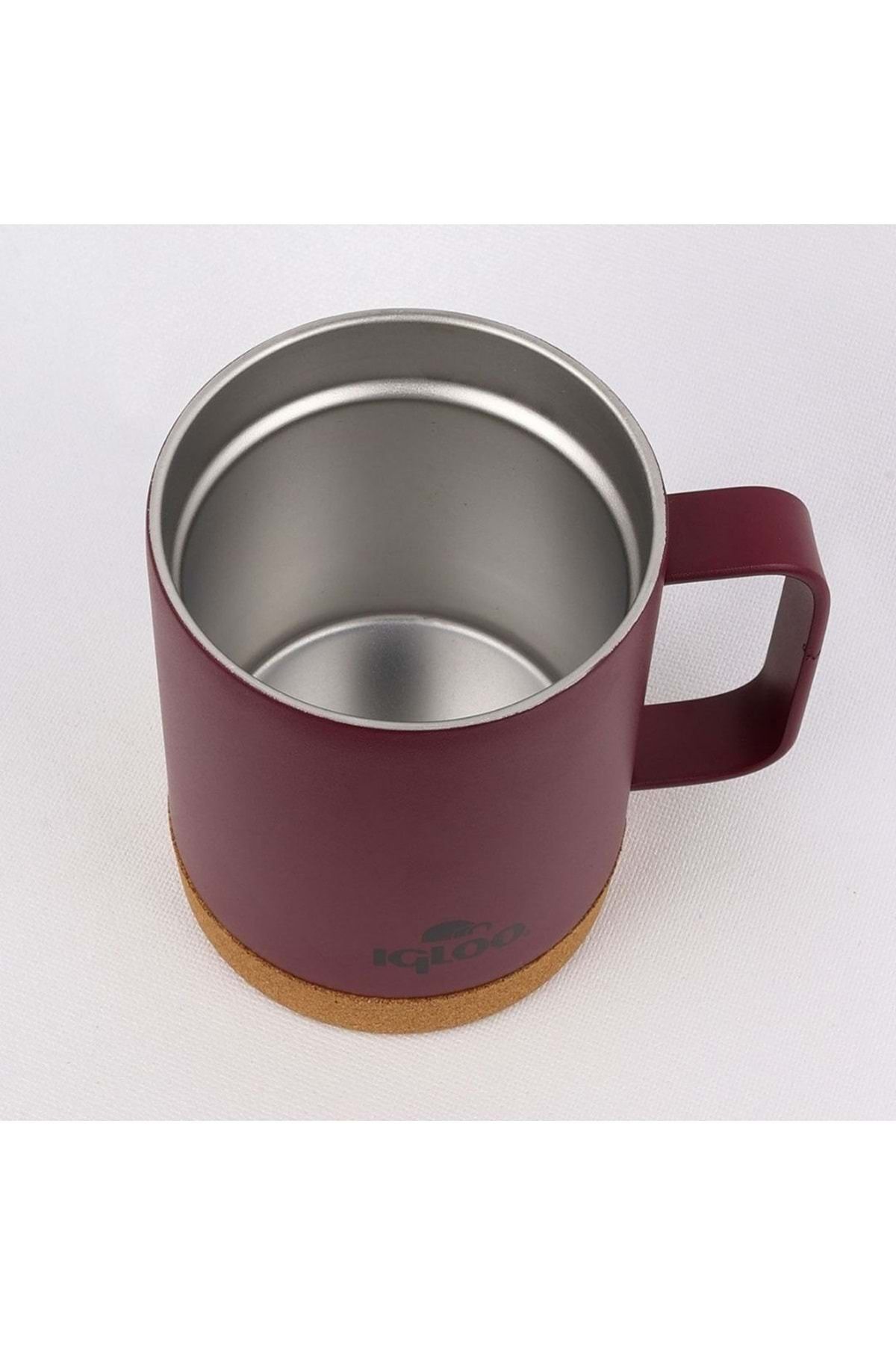 IGLOO-Cork Mug 350ml Thermos Mug Cup Flask Red 4