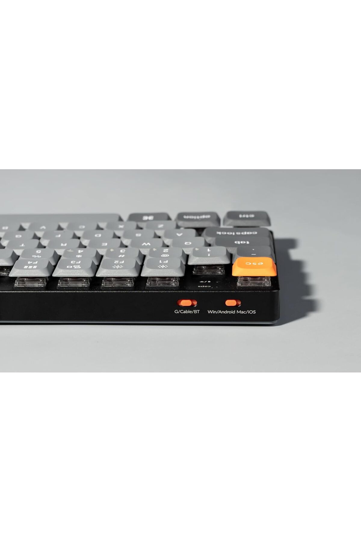 Keychron-K1 Max QMK/VIA Wireless Custom Mechanical Keyboard, Red Linear Low-Profile Gateron Switch, 3