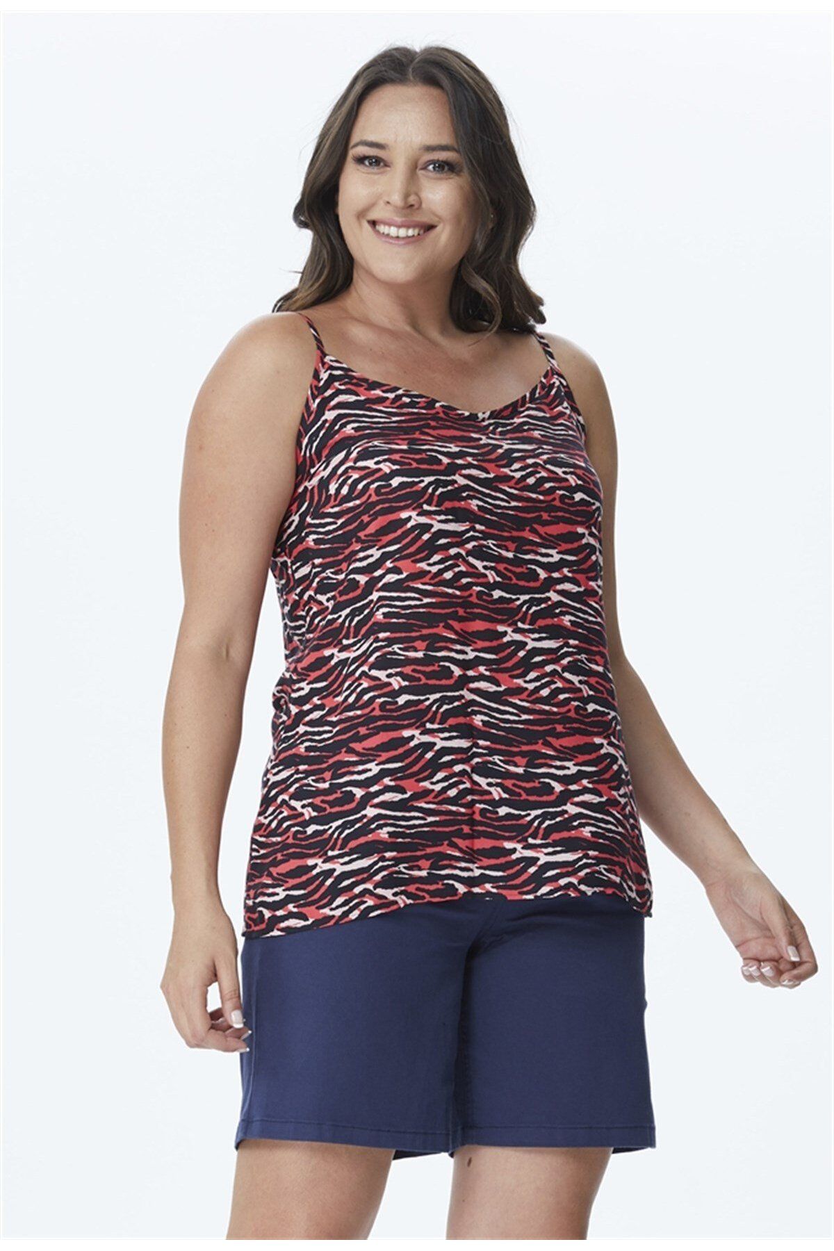 MYLİNE-Camouflage Singlet with Rope Strap 1