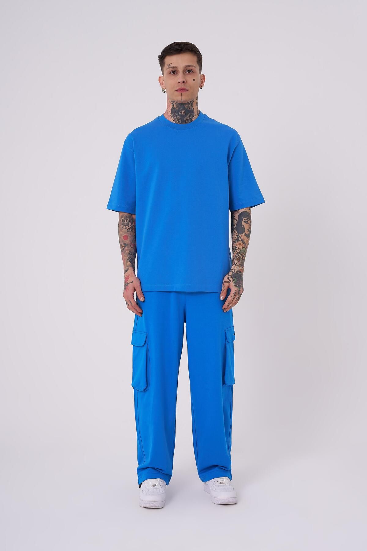 Machinist-Ανδρικό μπλουζάκι No Name Basic Relaxed Light Blue 3