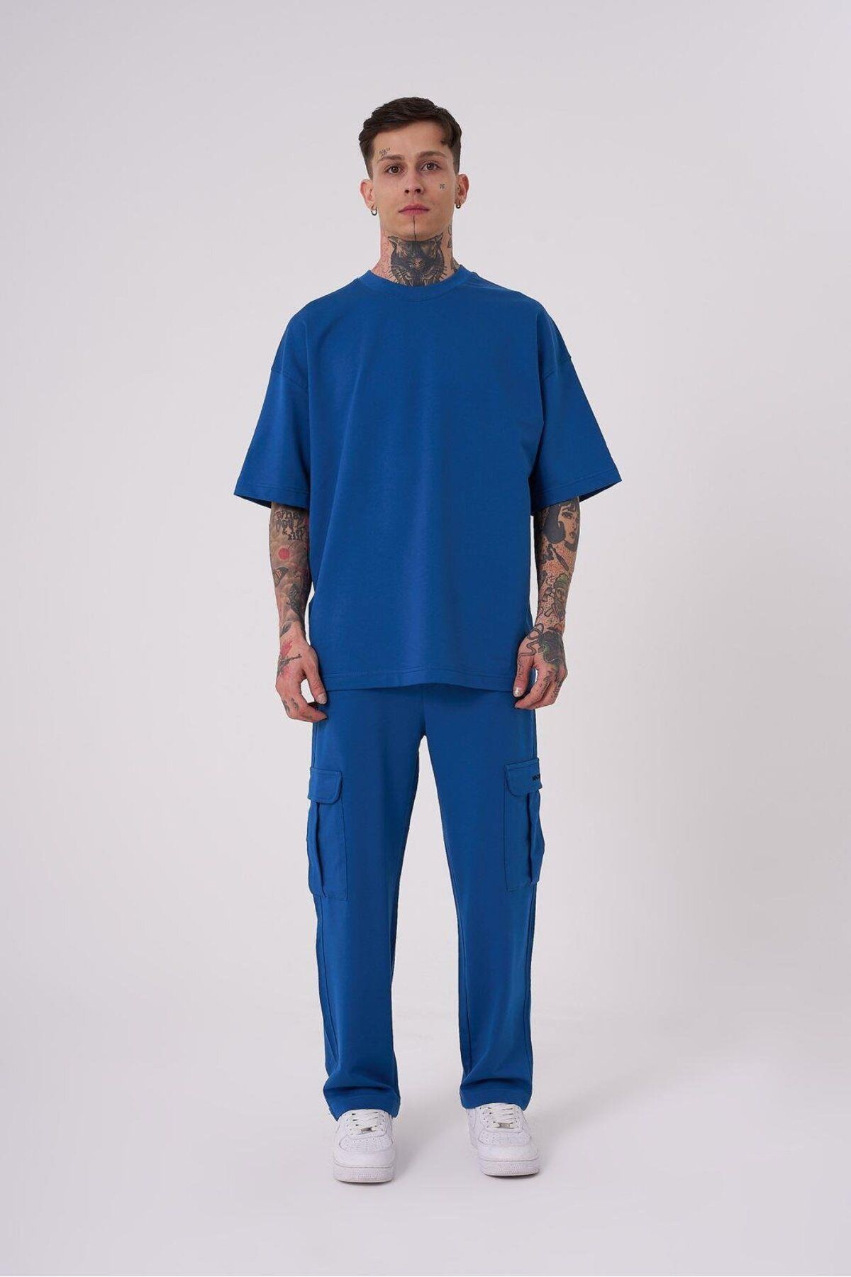 Machinist-Ανδρικό μπλουζάκι Basic Cotton Oversize New Indigo 3