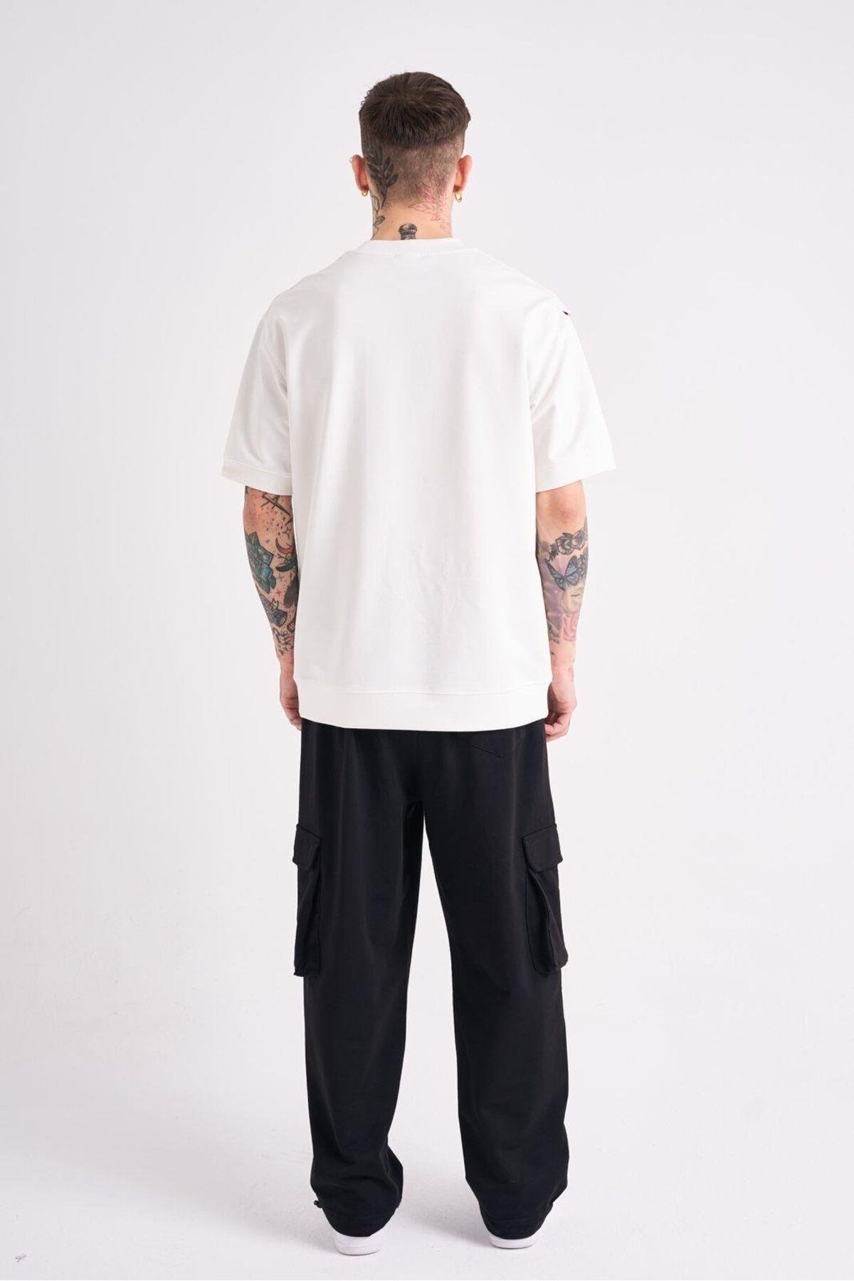 Machinist-Ανδρικό μπλουζάκι Mchnst Design Basic Oversize Ecru 4