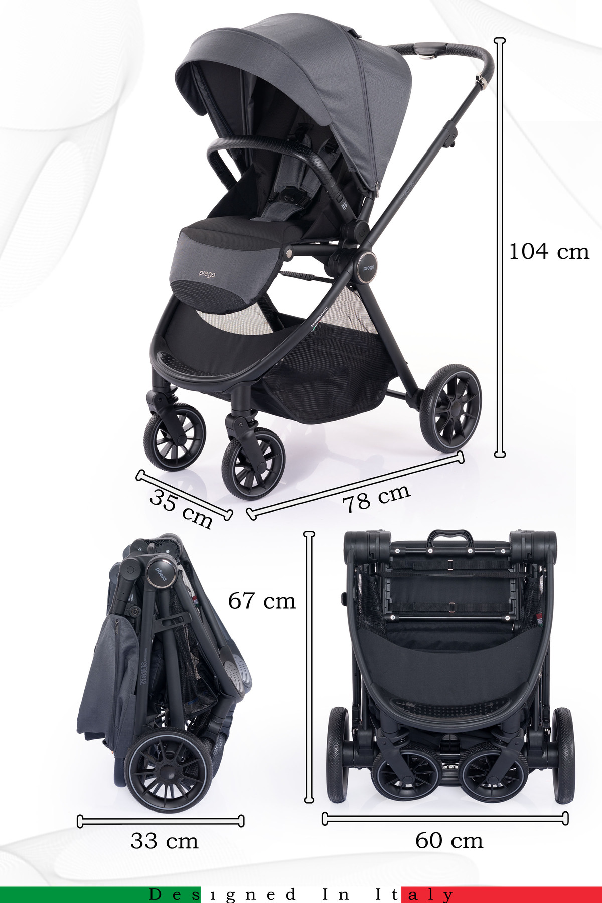 Prego Venüs Premium UV Tenteli Travel Sistem Bebek Arabası fotoğrafı 5 (önizleme)