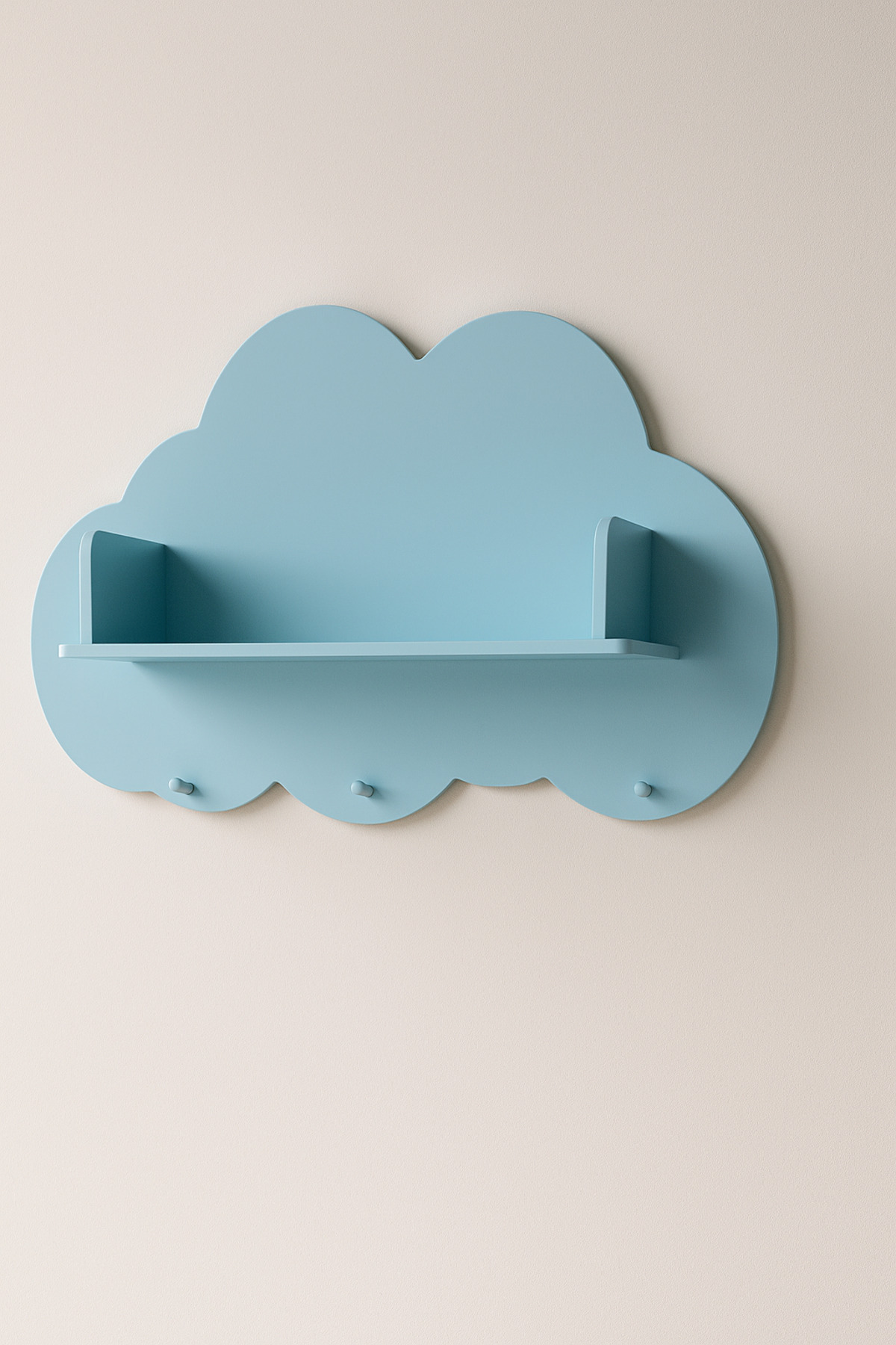 arionkids-Cloud Pattern Hanger and Bookshelf |   100% Mdf Quality |   Live Appearance with Lacquer Paint |   2 Different Colors 3
