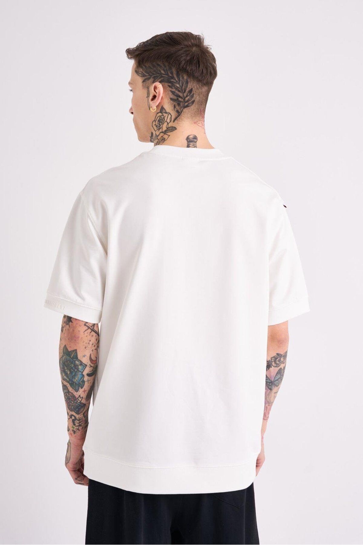 Machinist-Ανδρικό μπλουζάκι Mchnst Design Basic Oversize Ecru 2
