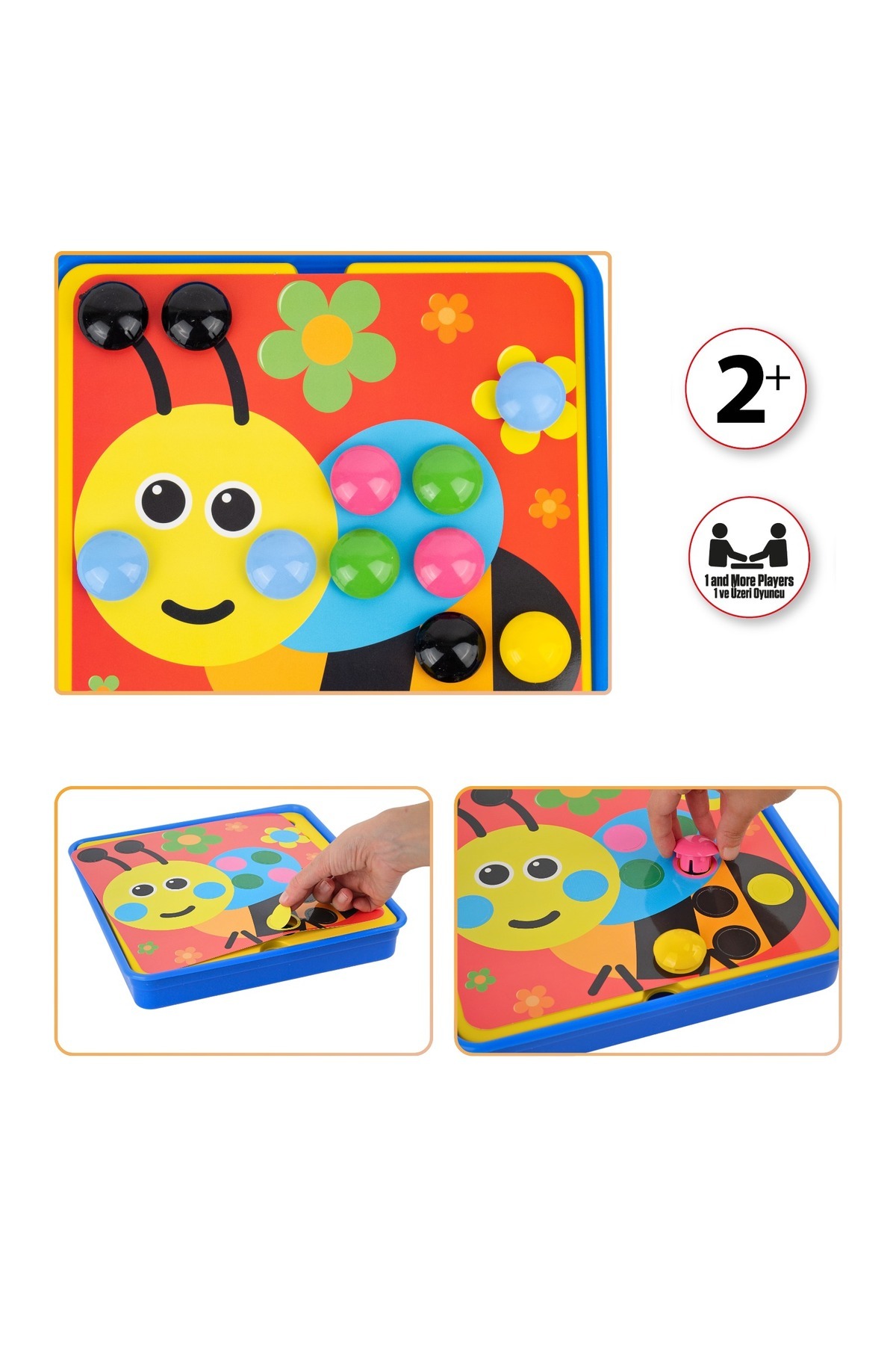 Bee Smart Rengi Bul 3 yaş oyunu Oyunu Eğitici Oyuncak Kutu Oyunu Aile Oyunu 2 yaş fotoğrafı 5 (önizleme)