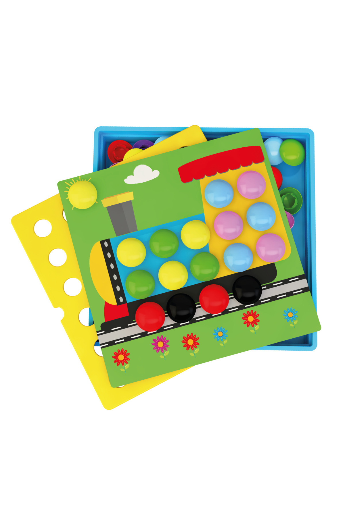 Bee Smart Rengi Bul 3 yaş oyunu Oyunu Eğitici Oyuncak Kutu Oyunu Aile Oyunu 2 yaş fotoğrafı 3 (önizleme)