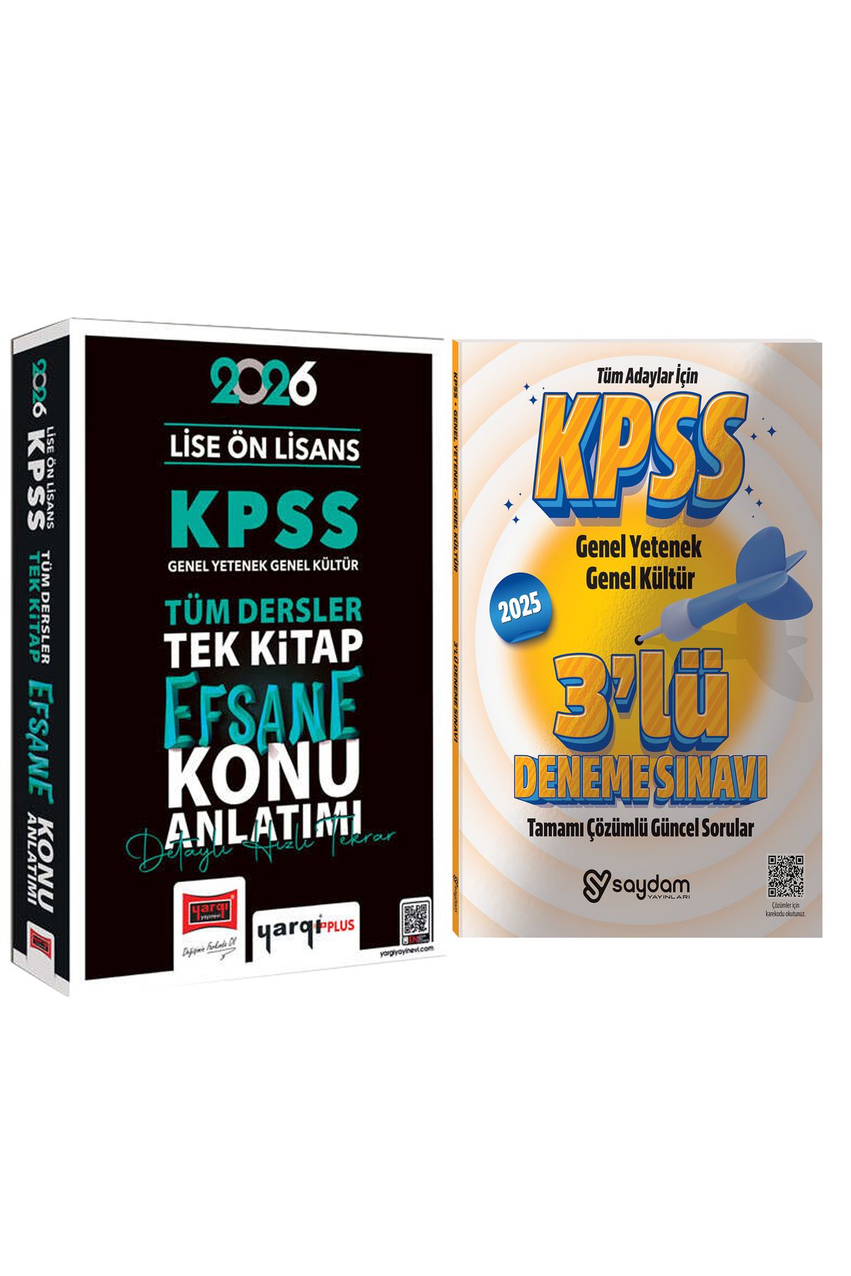 Yargı Yayınları 2026 KPSS Lise Ön Lisans GYGK Tüm Dersler Tek Kitap Efsane Konu Anlatımı(800 Sayfa)-Çözümlü 3 Deneme