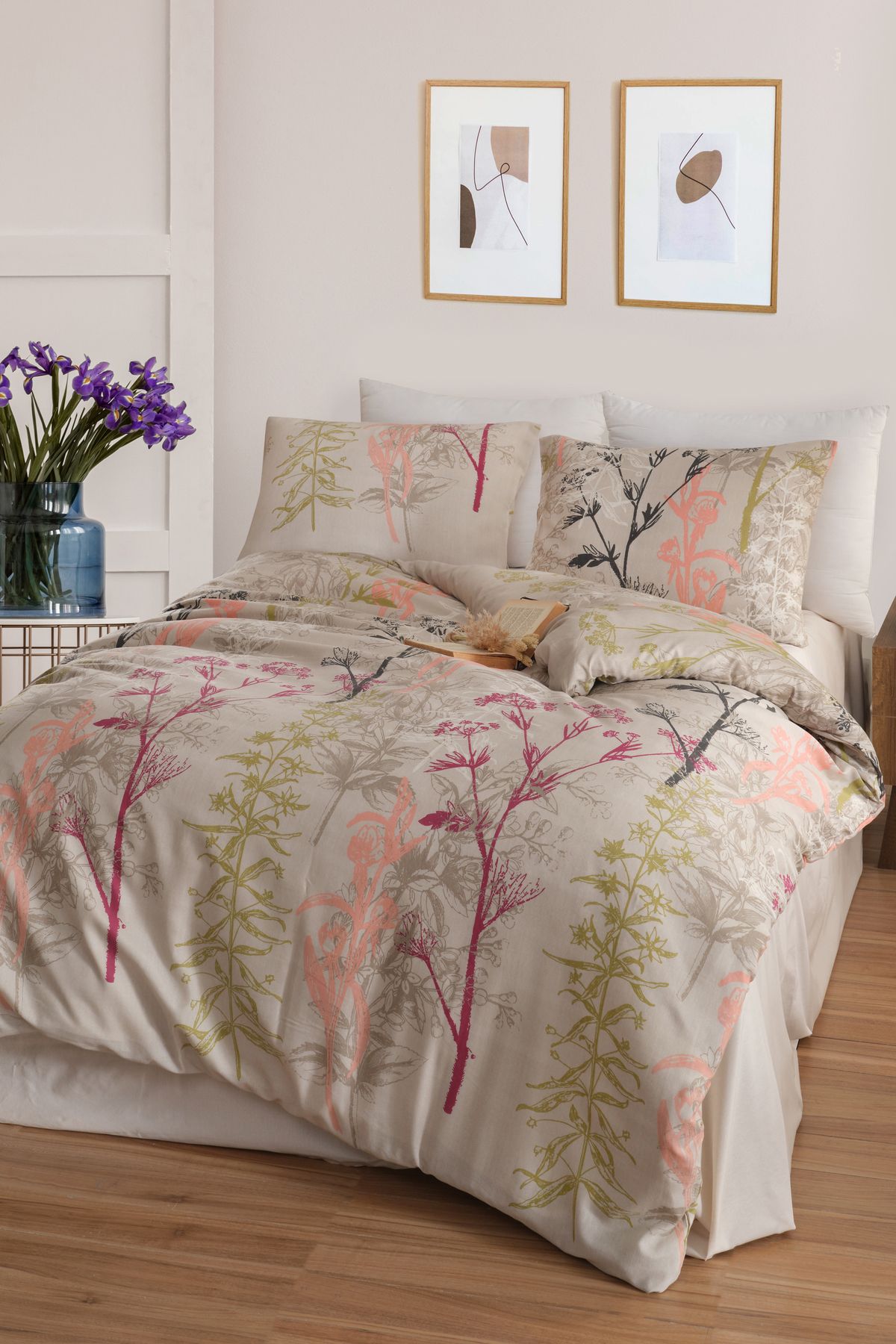 Eponj Home-Μονό Σετ Παπλωματοθήκης Easy Ironing Urla Beige 3