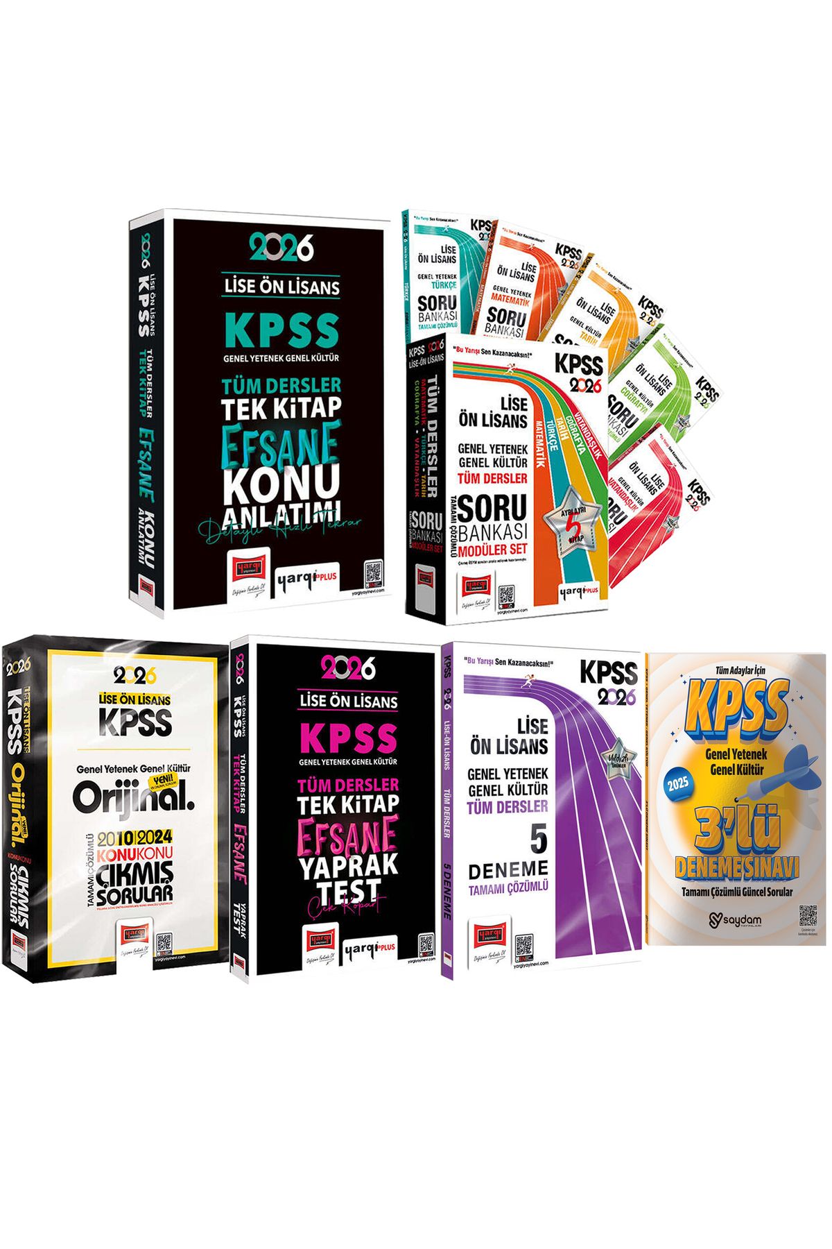 Yargı Yayınları 2026 KPSS Lise Ön Lisans GYGK MEGA Set(Konu Anlatımı-Soru Bankası-Yaprak Test-Çıkmış Sorular-Deneme)
