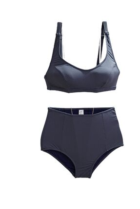 TooHot Kadın Füme Yüksek Bel Bikini Takımı