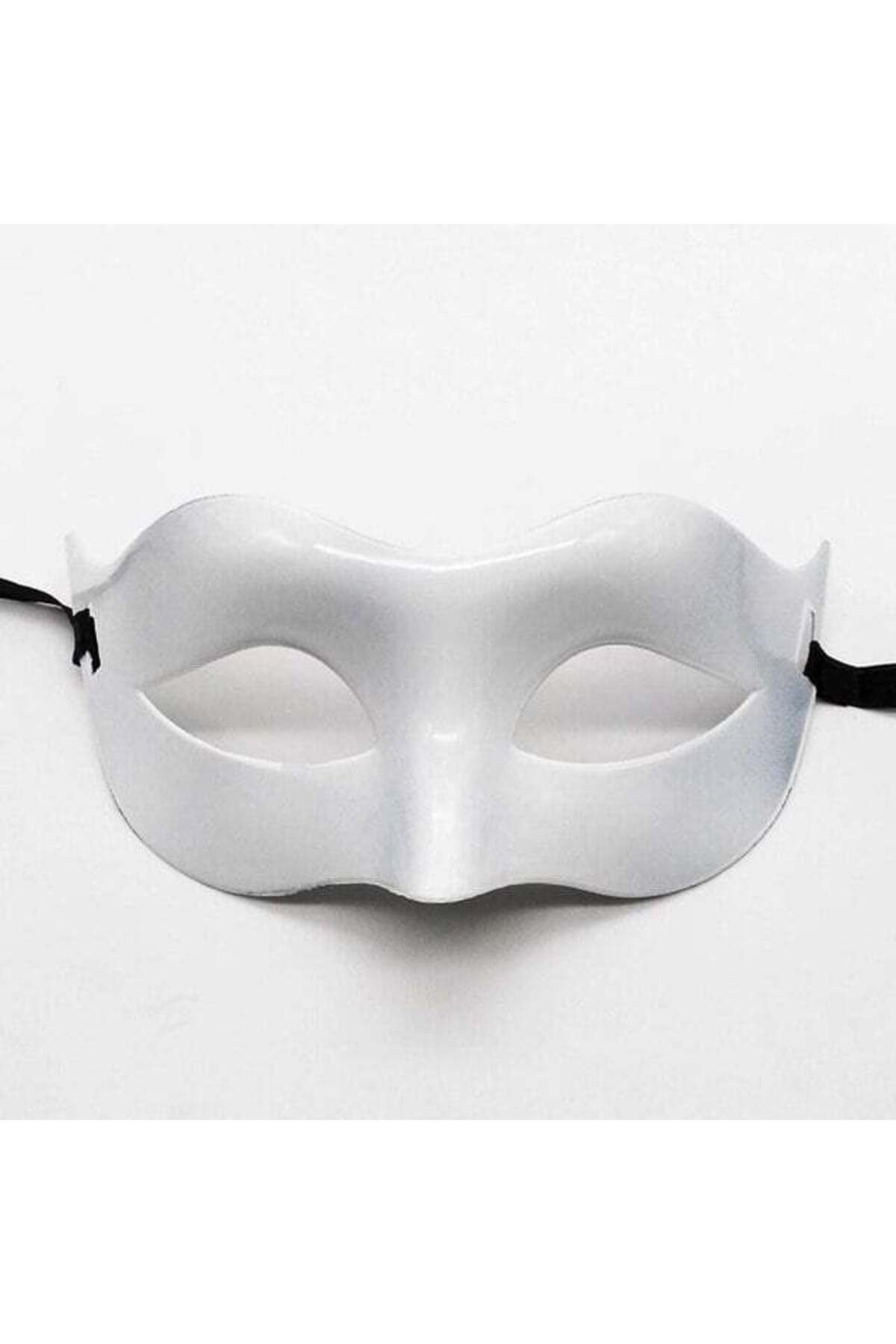 Modafiks Beyaz Renk Masquerade Kostüm Partisi Venedik B Maskesi