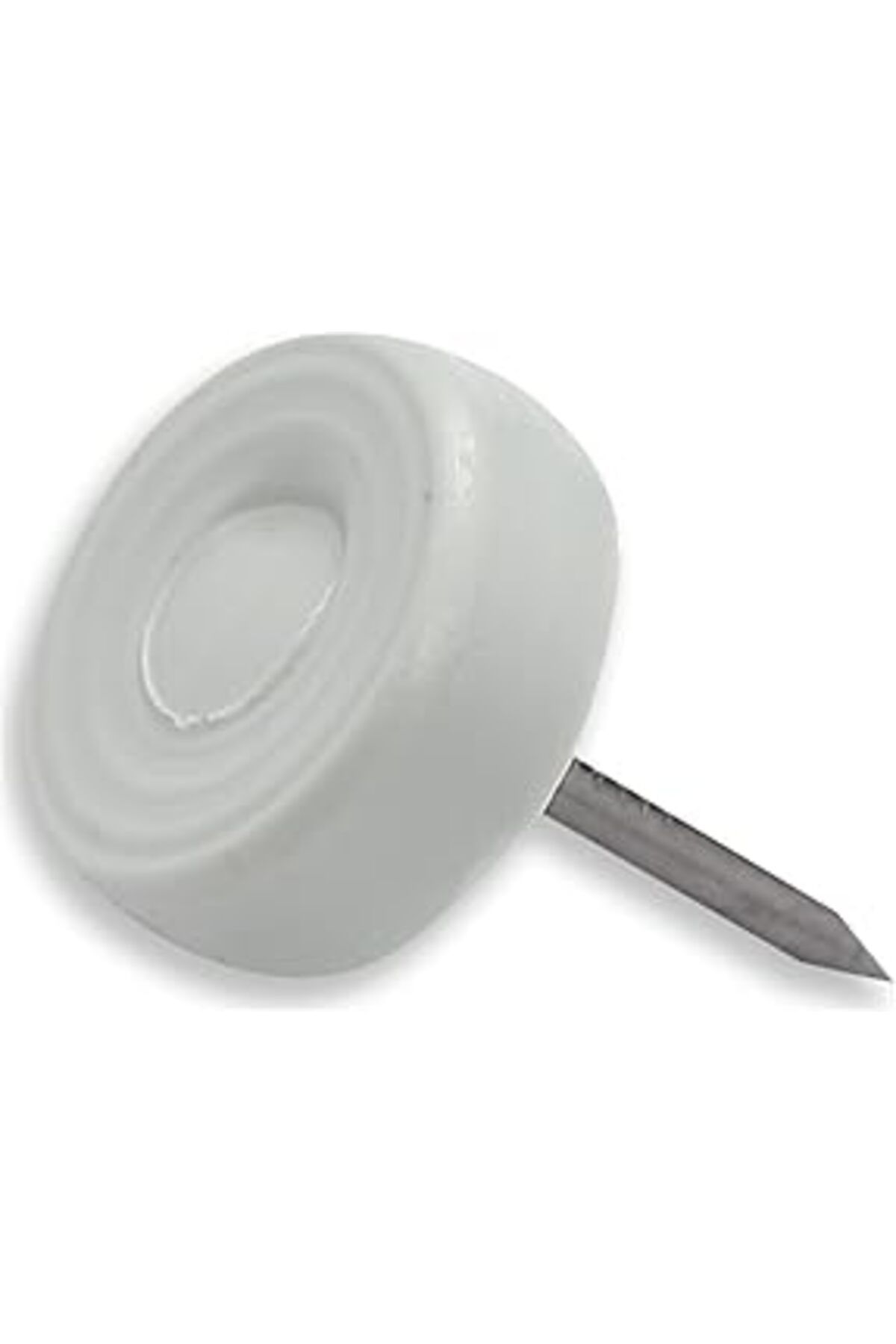 Mu Art Ahşap X-Perk Toprak Çivili Masa Sandalye Zemin Koruyucu Beyaz Plastik Ayak 25 Adet 16Mm