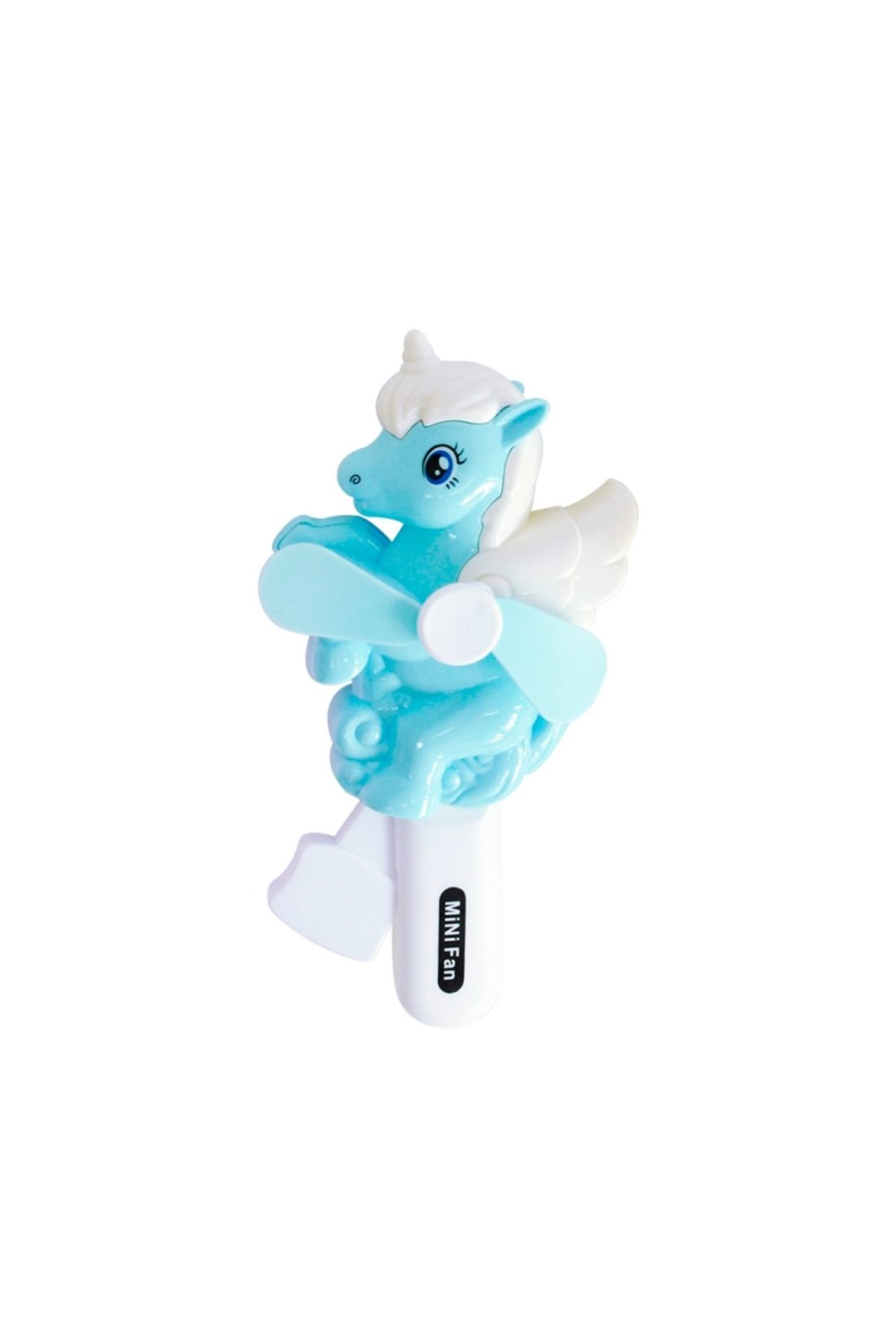 Vovo Store Kanatlı Unicorn El Fanı – Elle Basmalı Mini Vantilatör | Sessiz & Taşınabilir