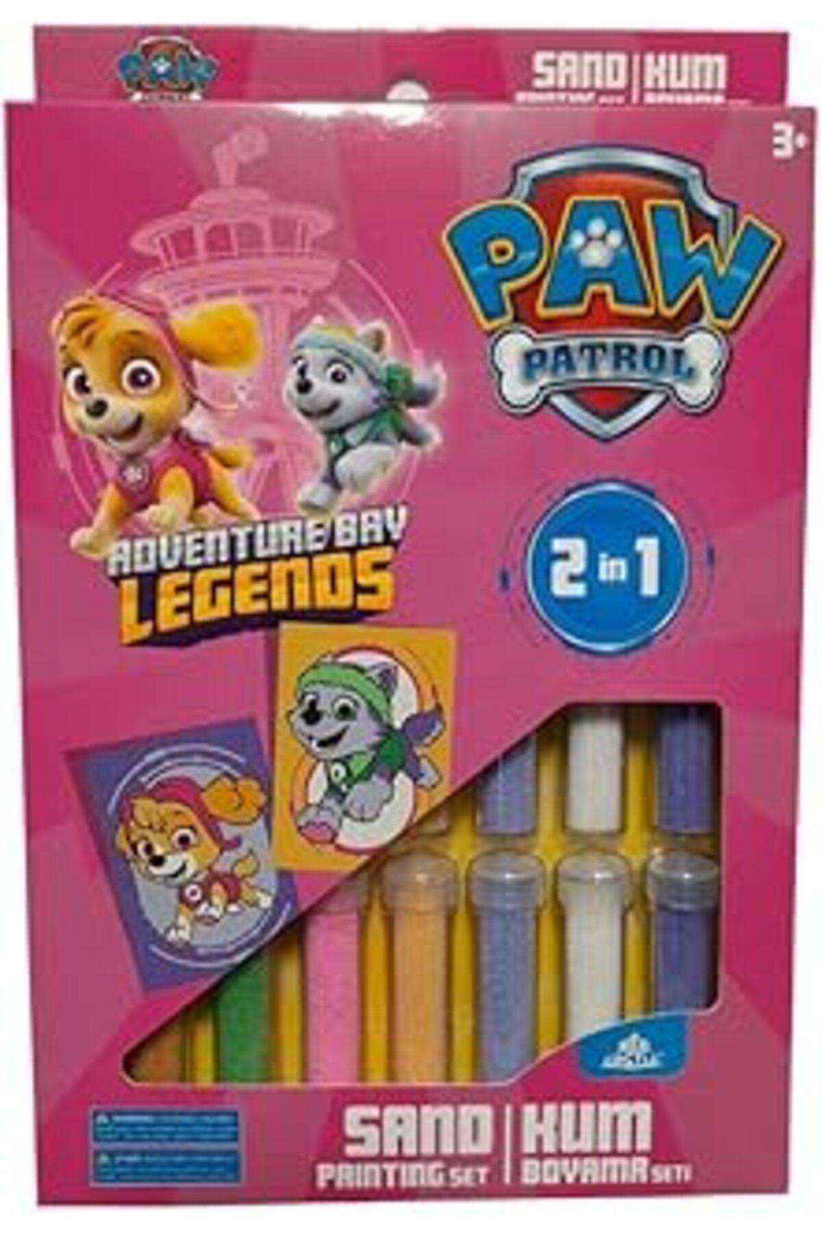 Qedii Paw Patrol (Spin Master) Kum Boyama Aktivite Ve Etkinlik Seti 2'Li-Red Castle Dsa-04