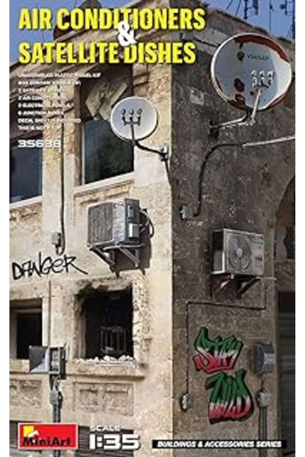 Qedii Miniart 35638 1:35 Klimalar Ve Uydu Çanakları