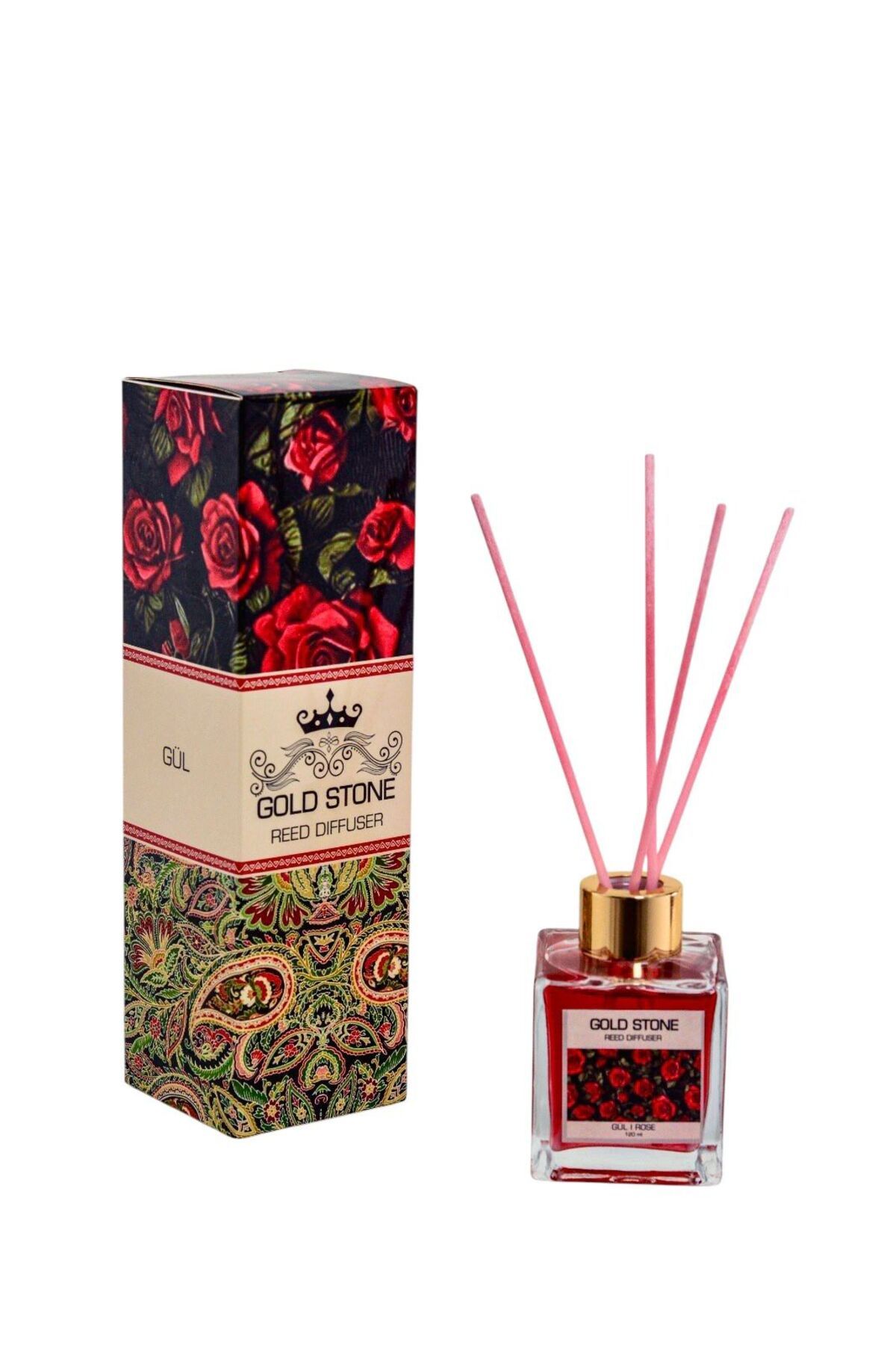 DECORA CASA HOME COLLECTİON GÜL Bambu Çubuklu Oda Kukusu Uçucu Yağ Read Diffuser Banyo Yatak Odası Mutfak Ferah Koku 120ML