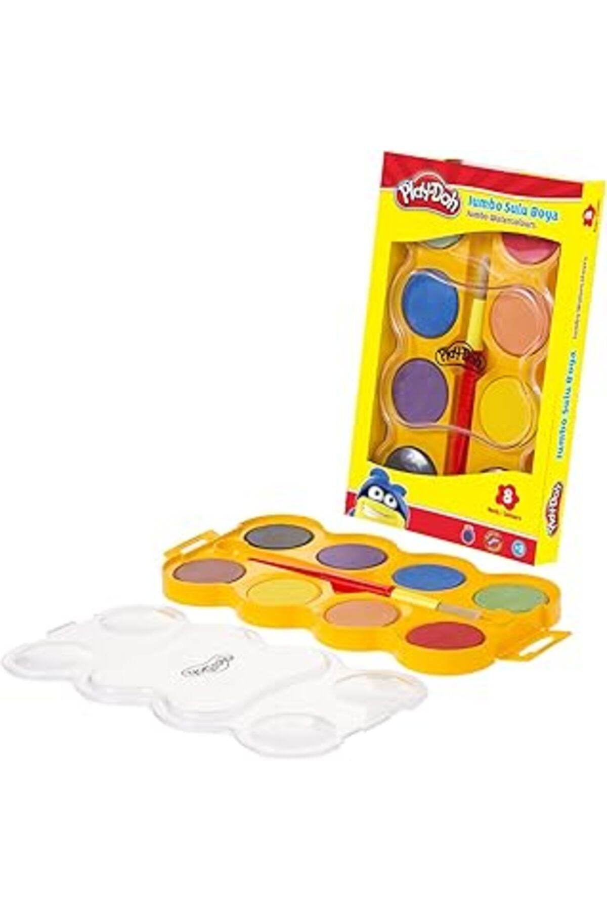Qedii Play-Doh Suluboya Jumbo 8 Renk 40 Mm.