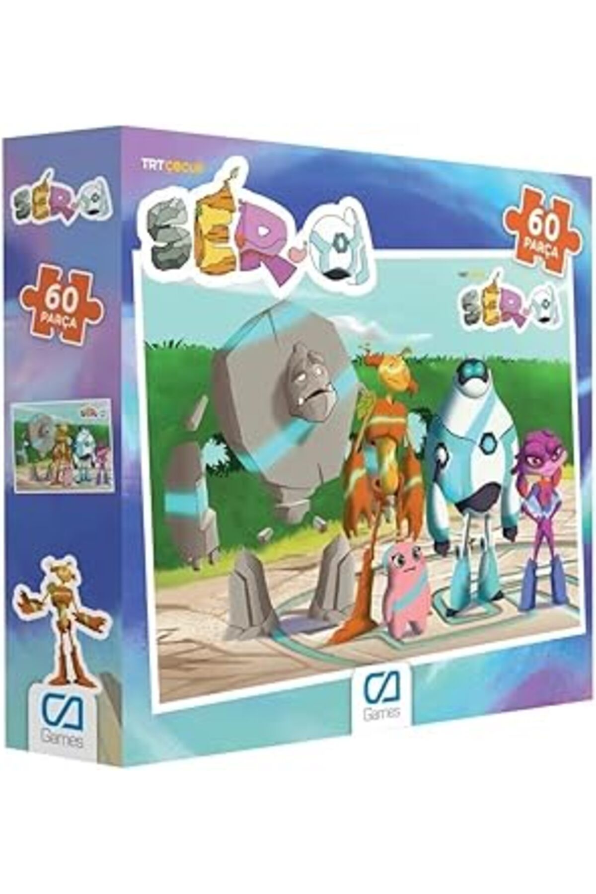 Pazarcan Ca Games Ser-A Lisanslı 60 Parça 34X24Cm Çocuk Puzzle Yapboz Serisi