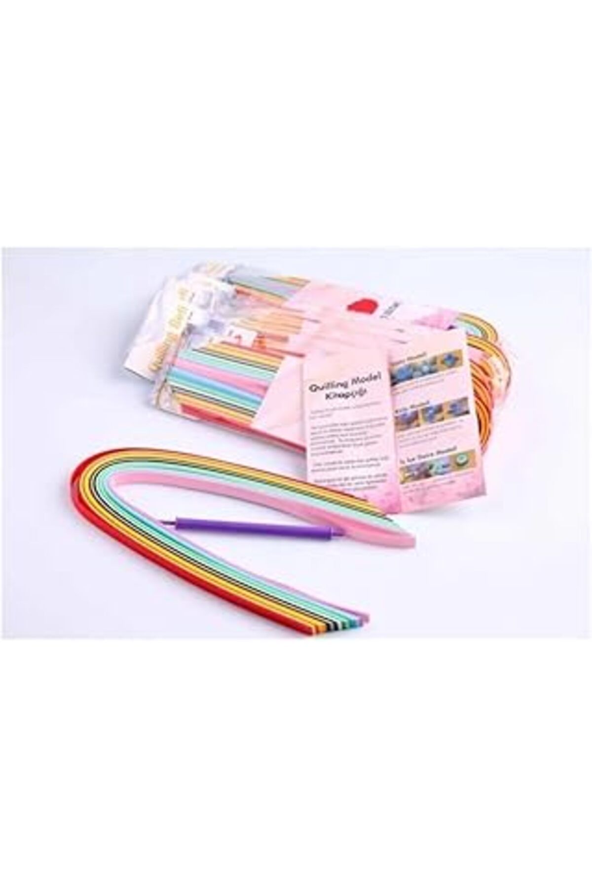 Qedii Takaloğlu Kalın Quilling Katlama Sanatı Iş Eğitim Seti 10 Mm X 50 Cm