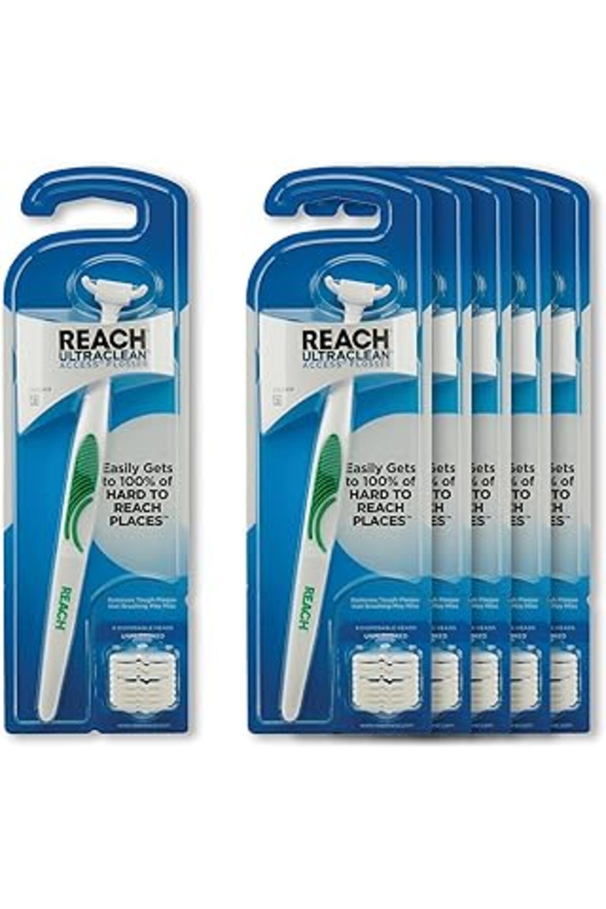 Pazarcan Listerine Ultraclean Access Flosser, Ağız Bakımı Ve Hijyen Için 8 Tek Kullanımlık Geçmeli Diş Floss