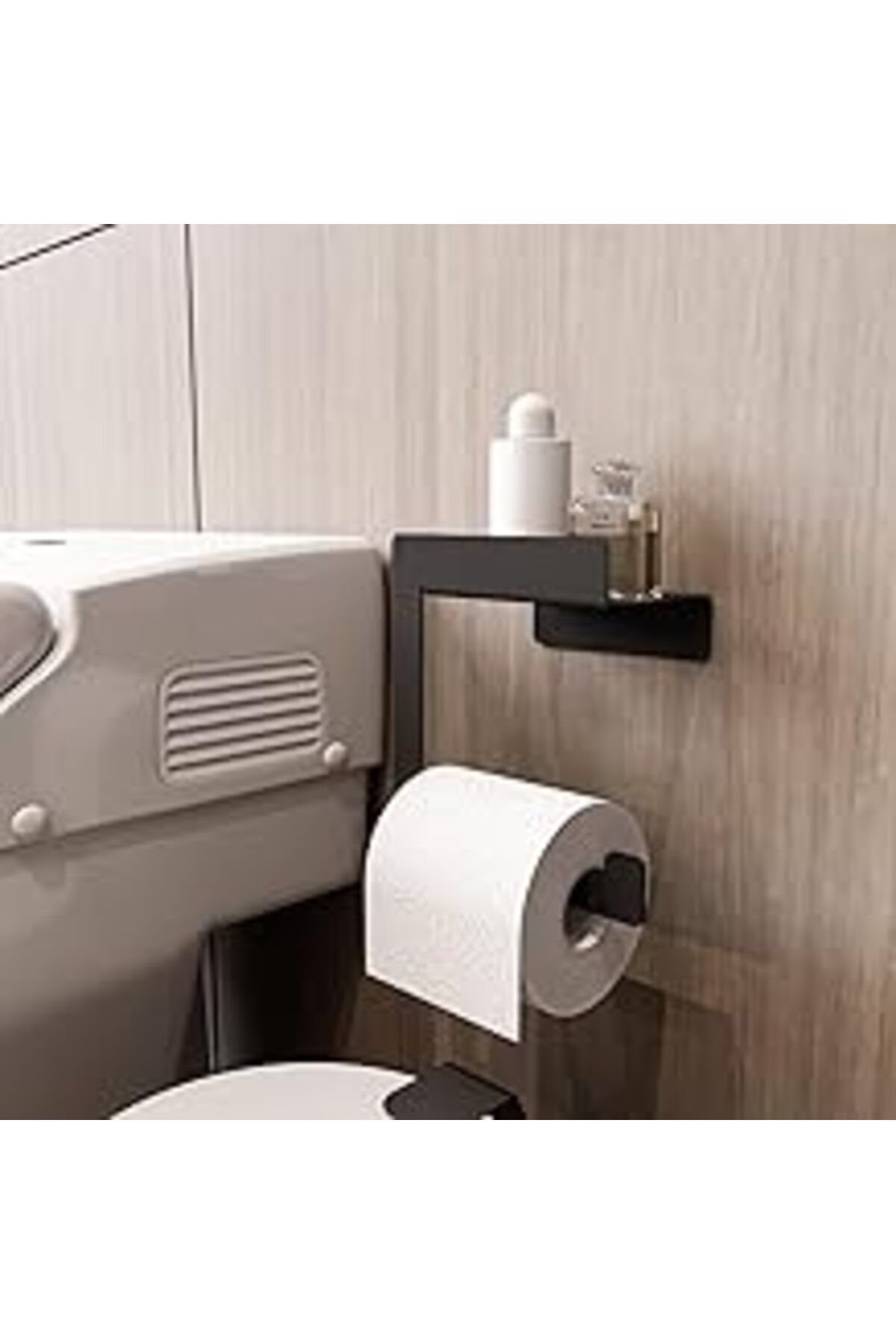 Pazarcan Raflı Tuvalet Kağıtlığı, Banyo Tuvalet Kağıtlık, Wc Tuvalet Kağıdı Tutucu, Banyo Tuvalet Kağıdı Ask