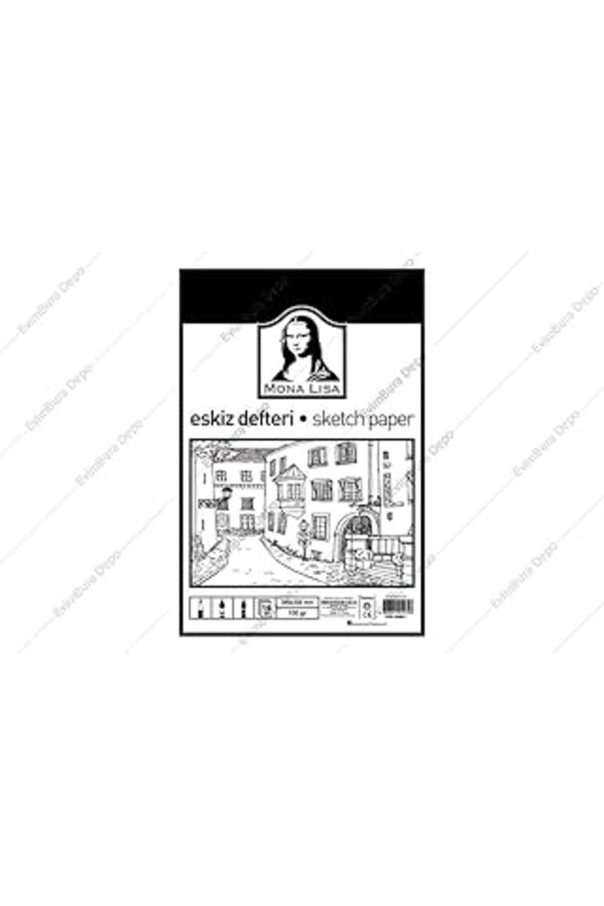 Qedii Südor Mn08-1 Mona Lisa Eskiz Kağıdı - 25 X 35Cm 100 Gr 10 Yaprak