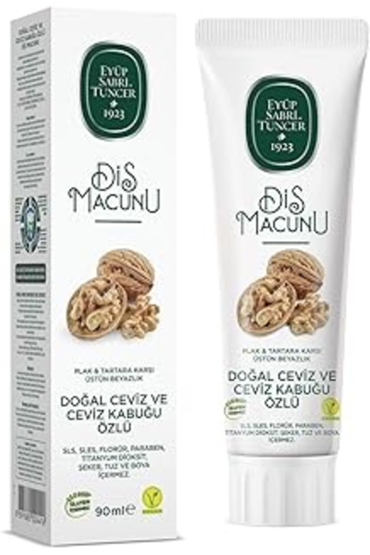 TBSProjects Eyüp Sabri Tuncer Doğal Ceviz Ve Ceviz Kabuğu Özlü Diş Macunu, 90ml