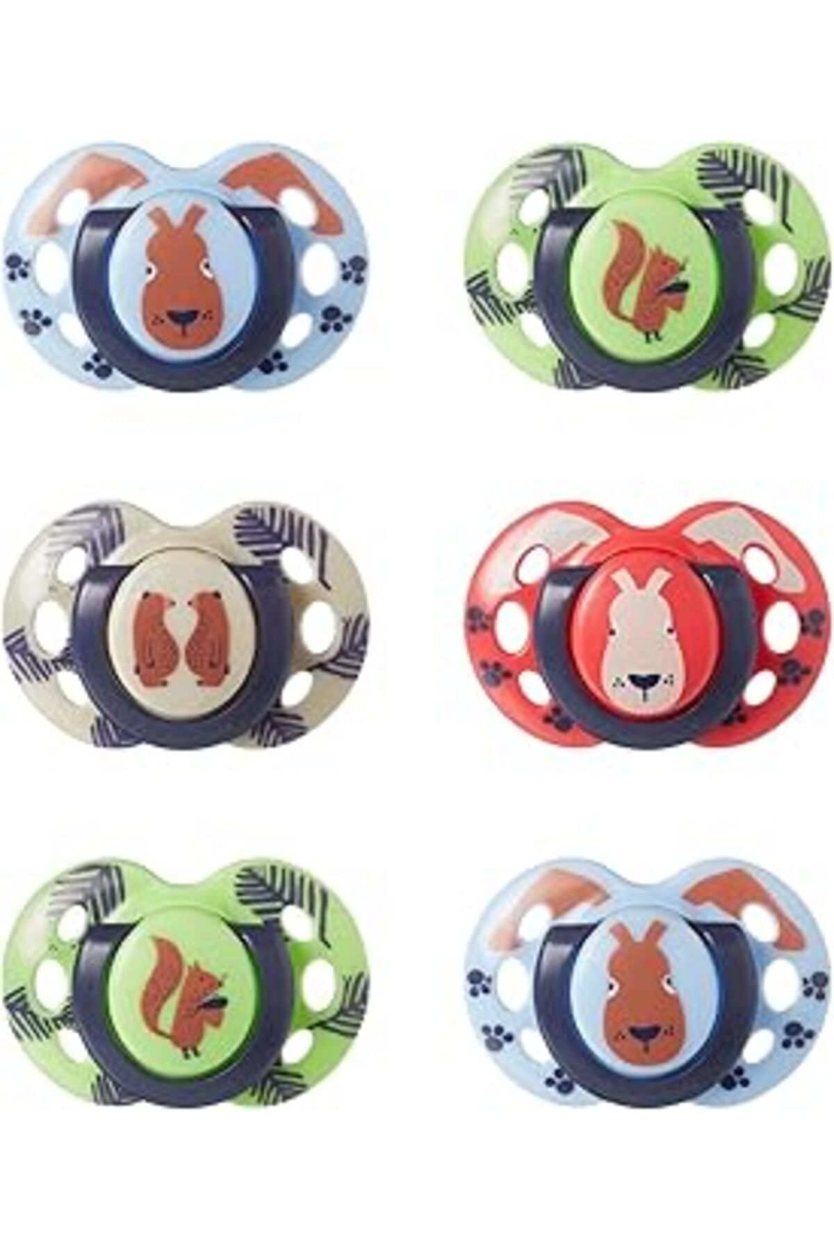 NETWORK ART Tommee Tippee Fun Style Emzik, Simetrik Tasarım, Bpa İçermeyen Silikon, 18-36 M, 6 Adet