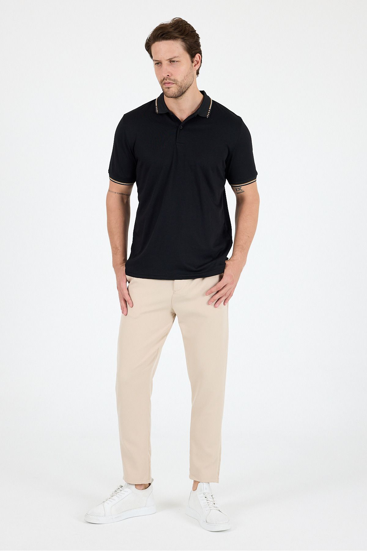 Rodi Erkek Oxford Polo Yaka T-Shirt Şık ve Rahat Kısa Kollu Erkek Tişört 5029