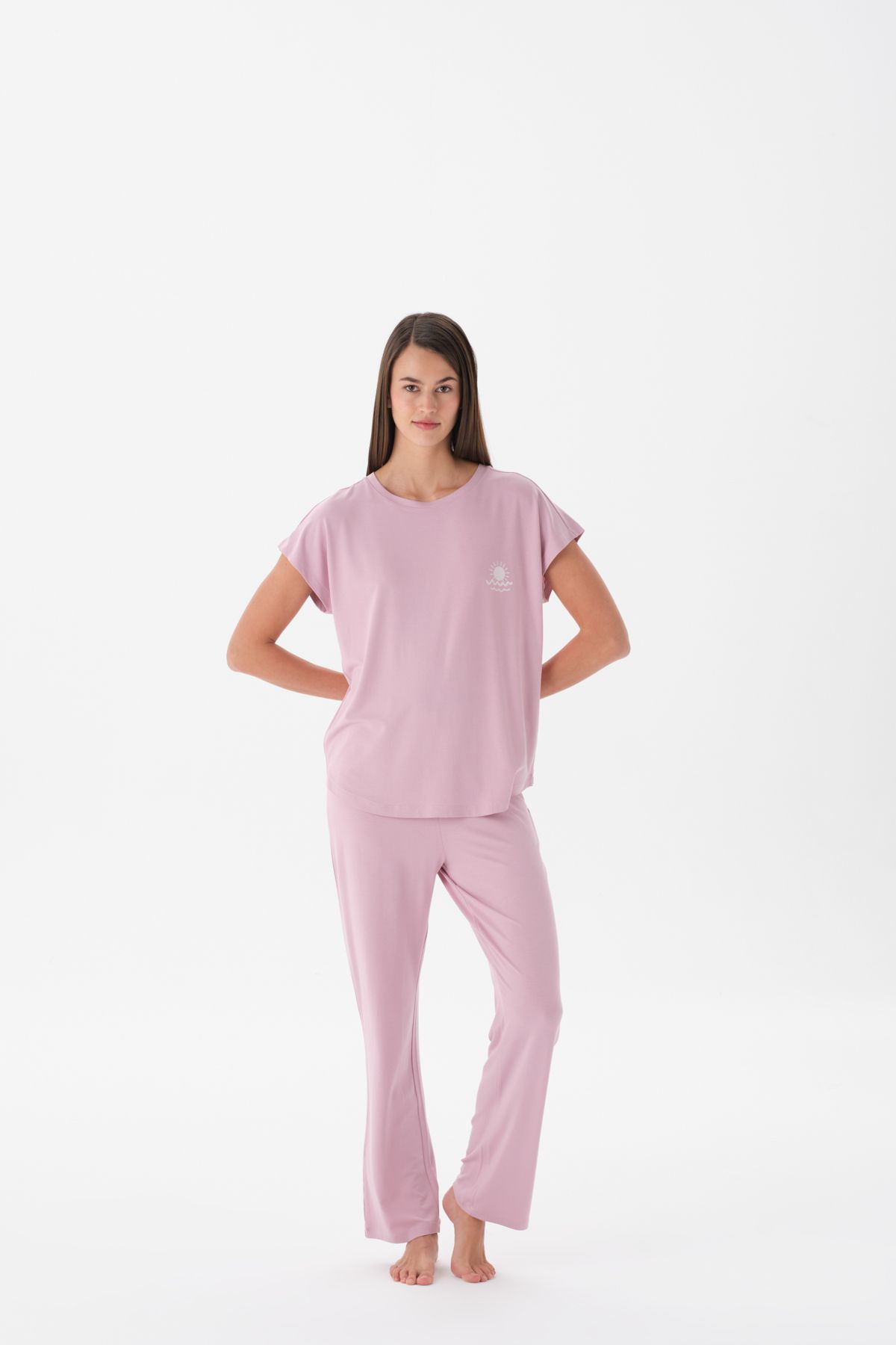 Eros ESK34604 O YAKA KK. PİJAMA TK.