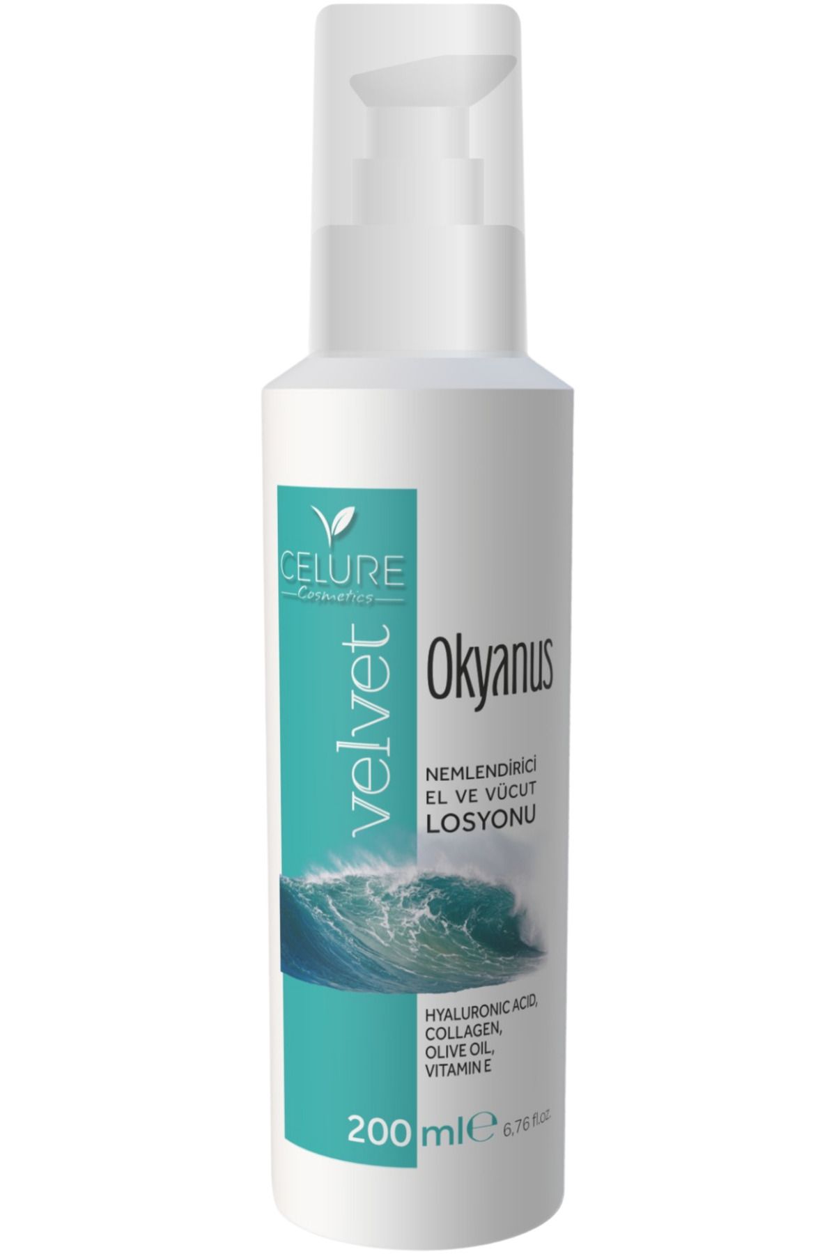 Celure Okyanus Nemlendirici El‑Yüz‑Vücut Losyon 200 ml | Ferahlatıcı ve Hızlı Emilen Bakım