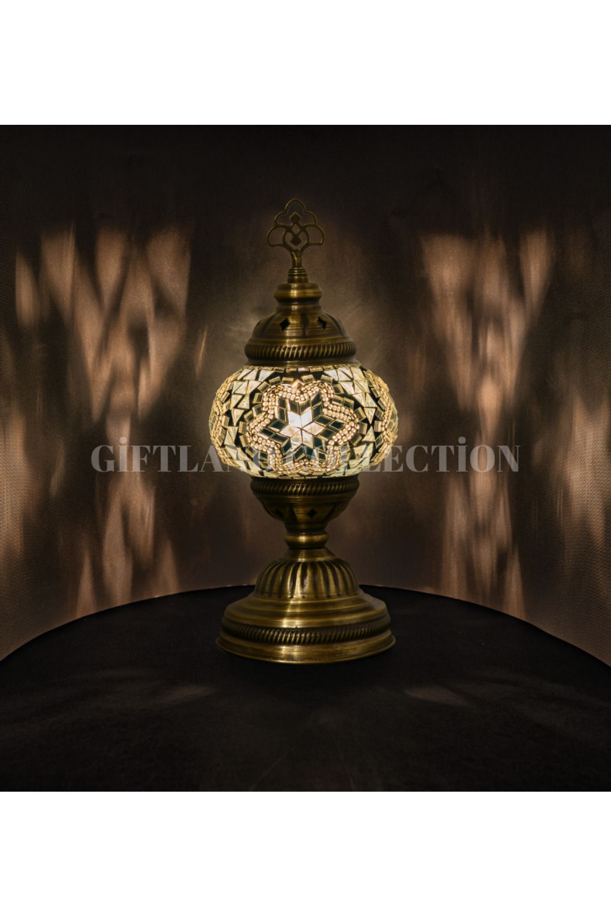 giftlandturkey collection No 2 Masa Üstü Mozaik Avize