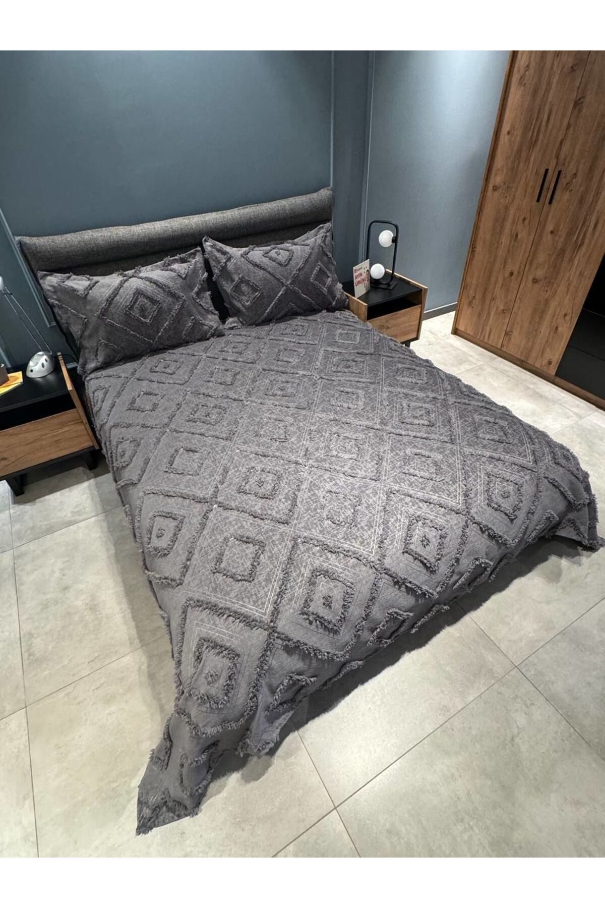 BlueMaison Butik Şönil Battal Boy Yatak Örtüsü Dailing