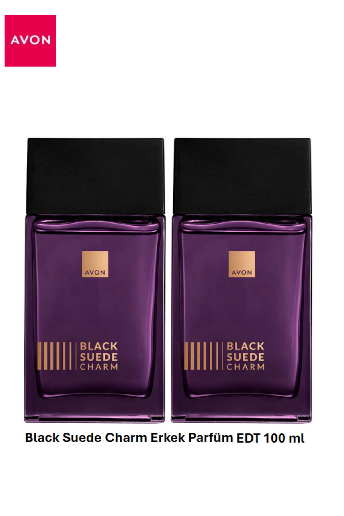 AVON Black Suede Charm Erkek Parfüm EDT 100 ml (2 Adet)
