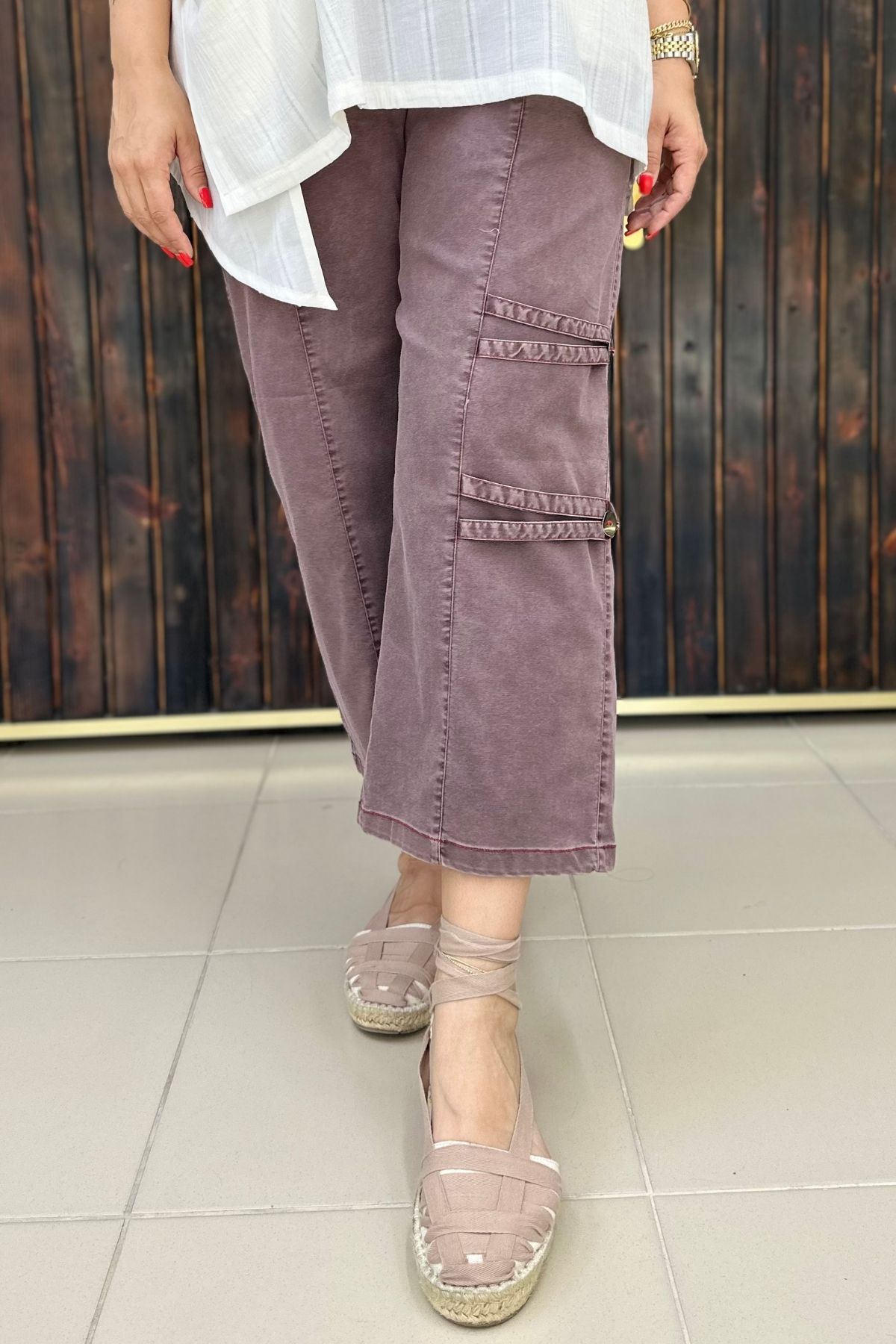GÖKSEL DÜĞME DETAYLI İNCE KOT PANTALON BÜYÜK BEDEN