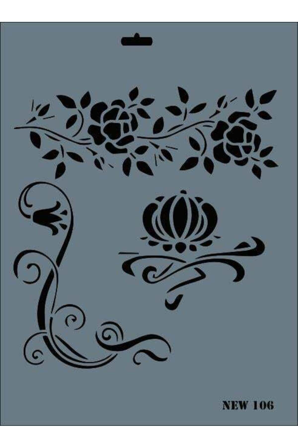 Modafiks New Seri N-106 Stencil 35x25 cm