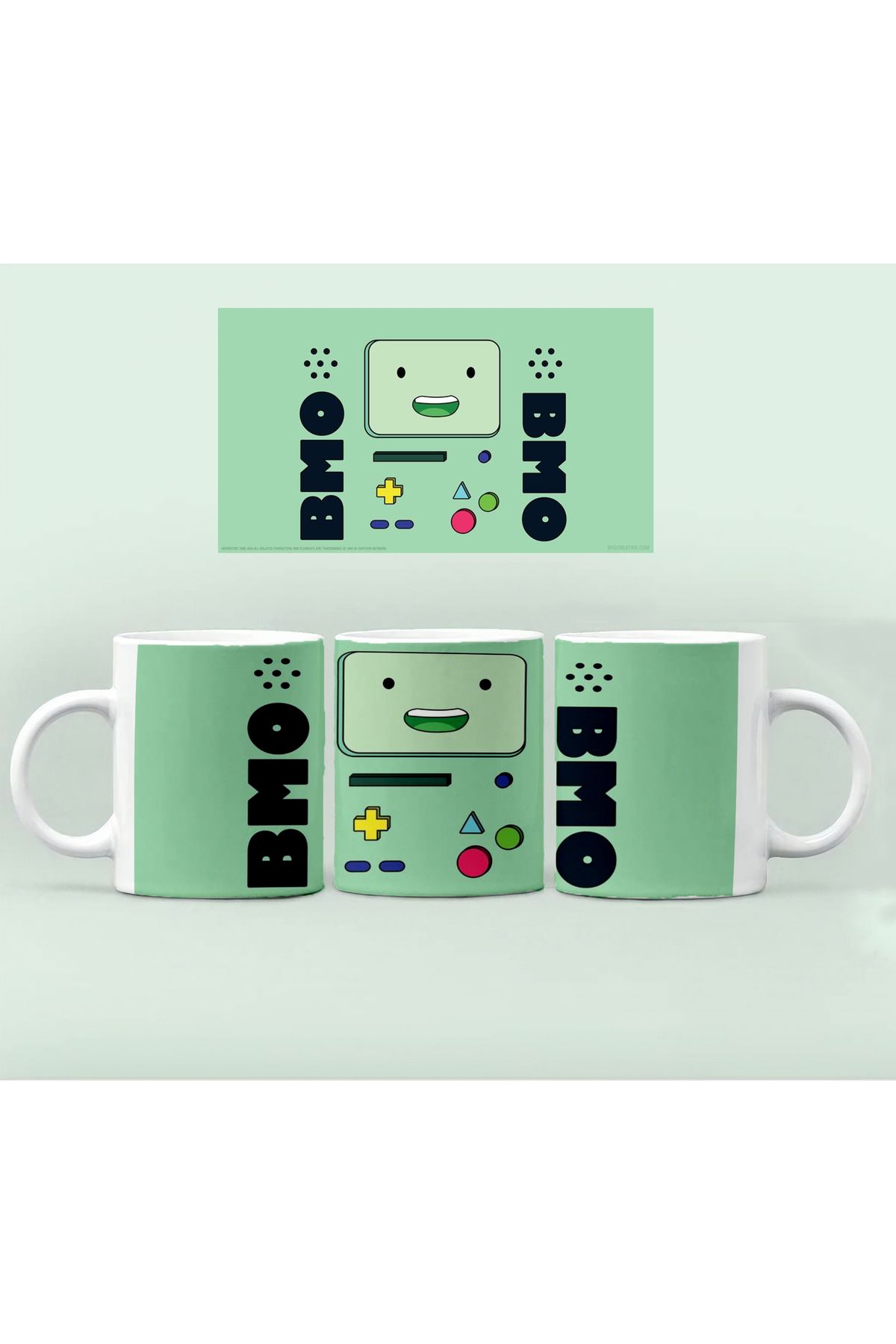 GünayStore Adventure Time - Marceline - Bubblegum- BMO - Jeke- Finn Kupası Bardak Kahve Çay Fincanı